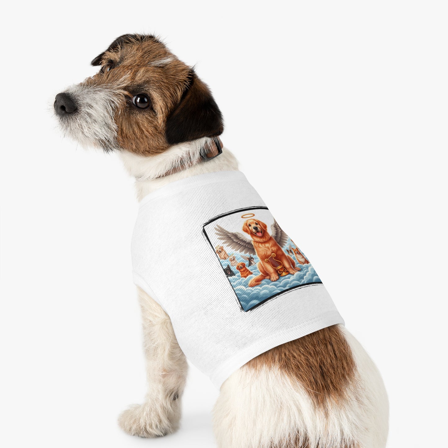 Golden Retriever pet tank top Pets Printify   