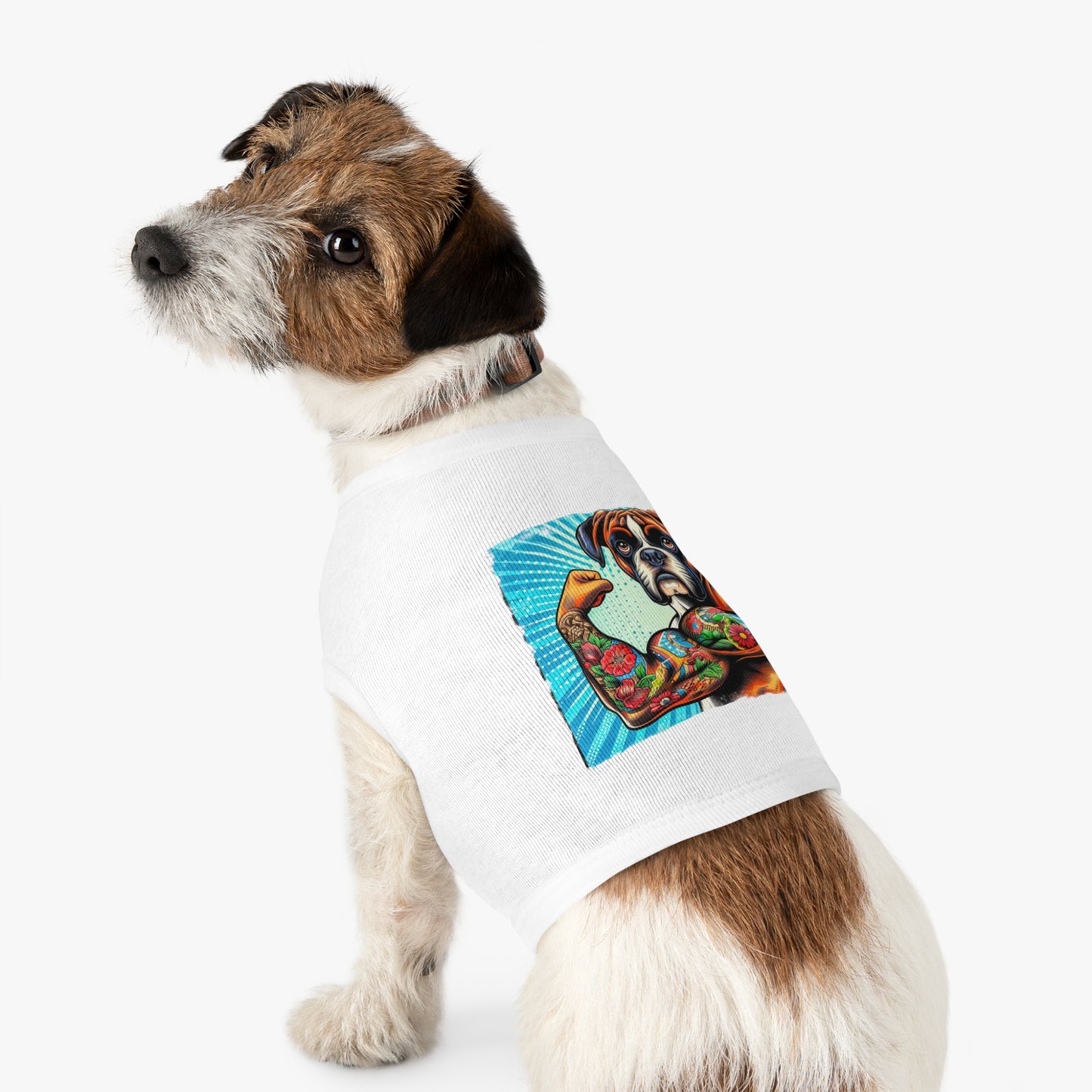 Pet Tank Top Boxer Pets Printify   