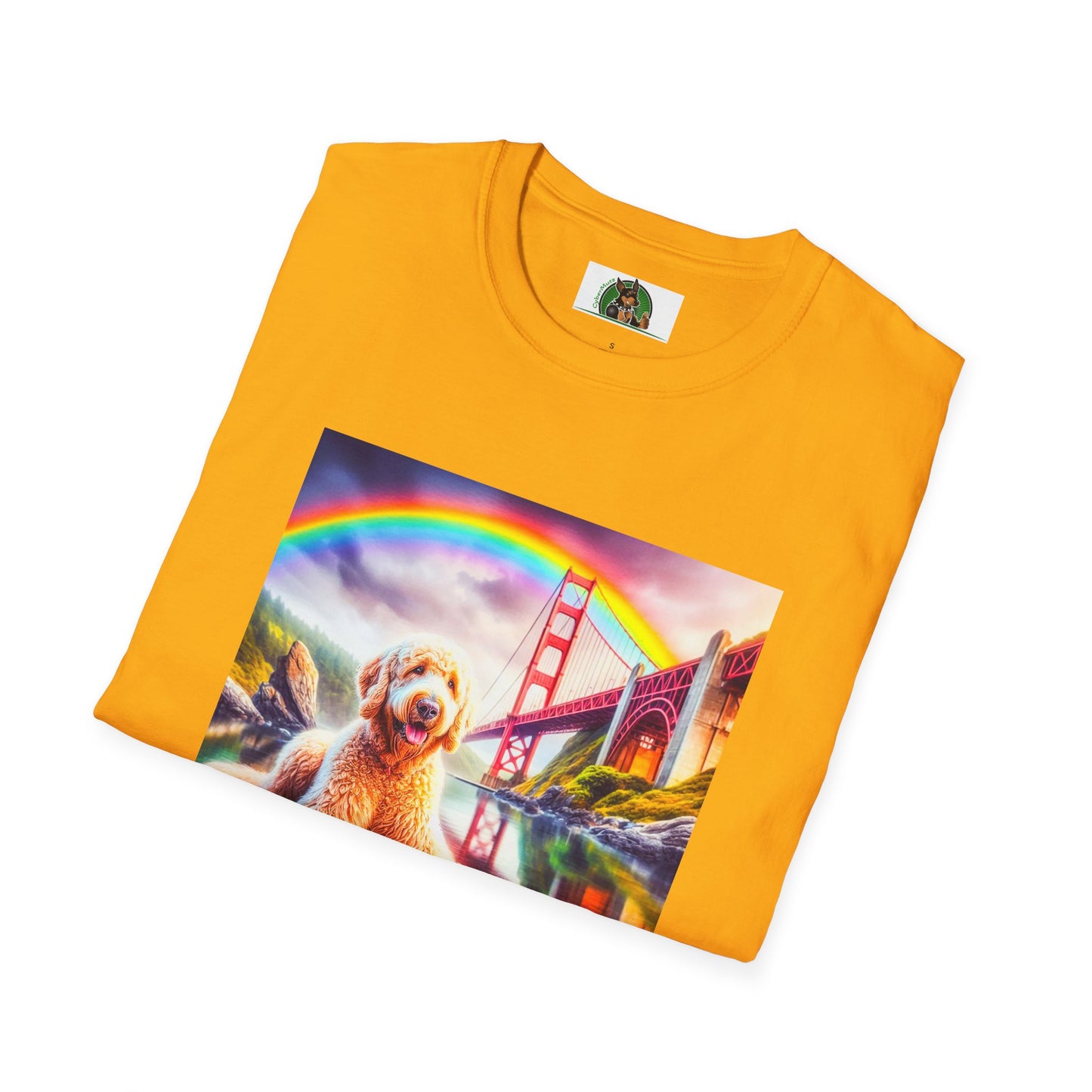 Golden Doodle pretty lake t shirt