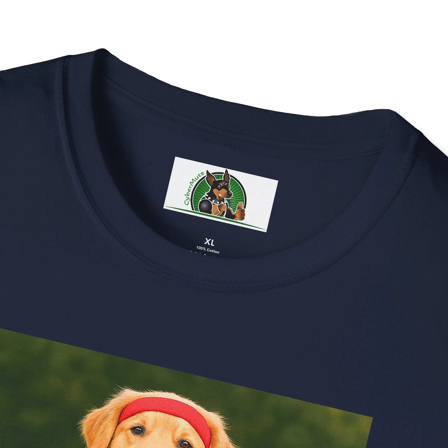 Golden Retriever Playing Basketball T-Shirt — Sports Dog Tee T-Shirt Printify
