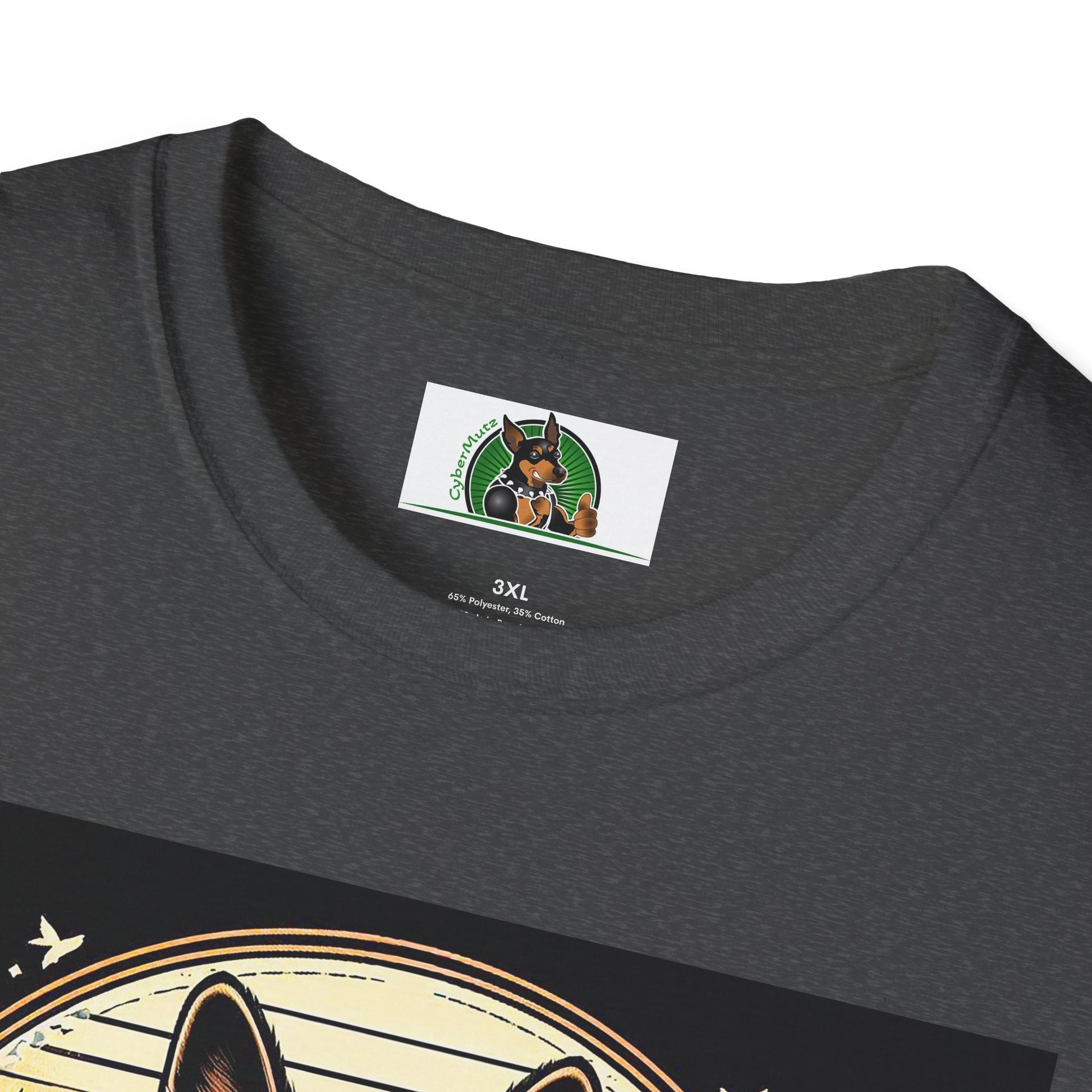 German Shepherd flowers and leaves shirt T-Shirt Printify