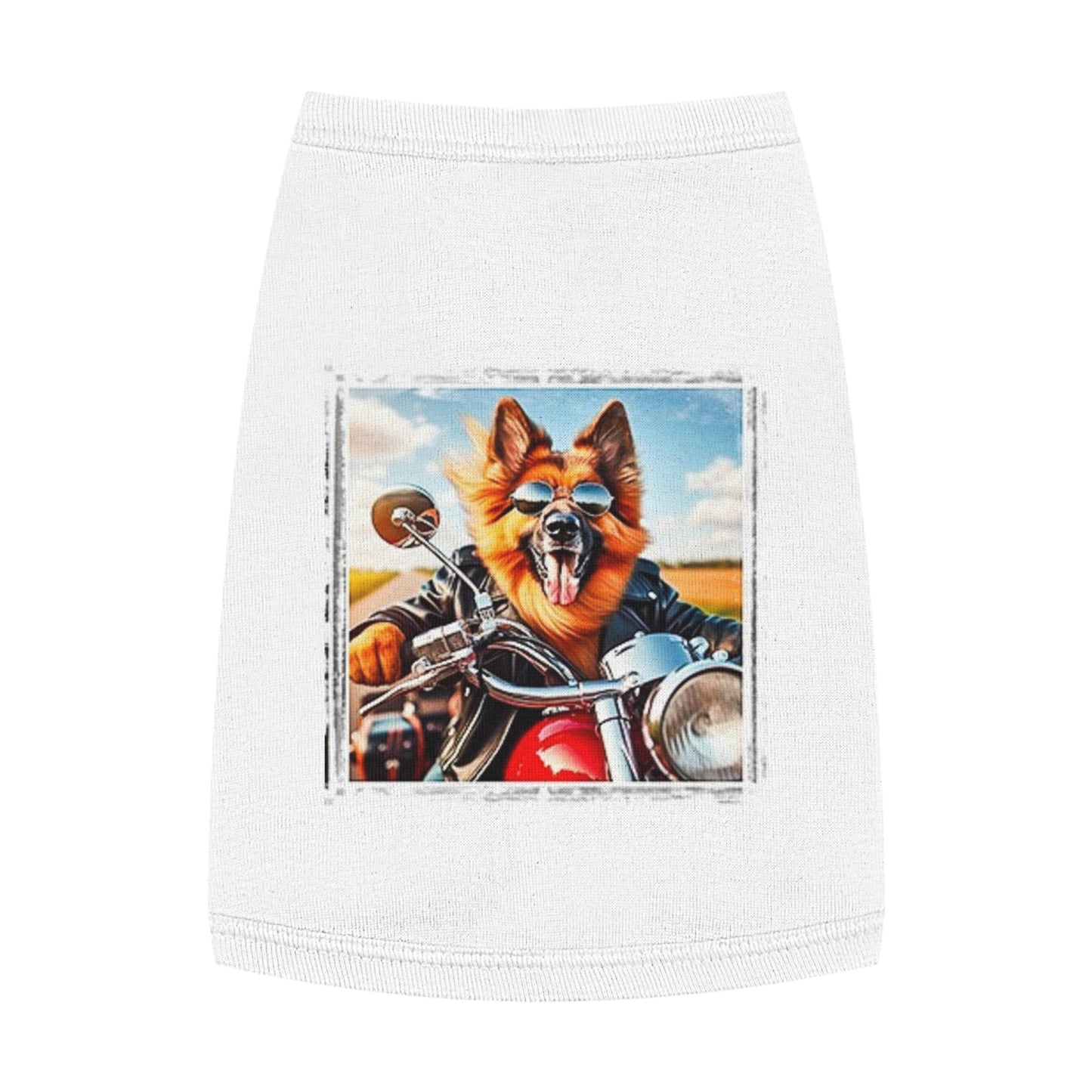 Pet Tank Top German Shepherd Pets Printify M White 