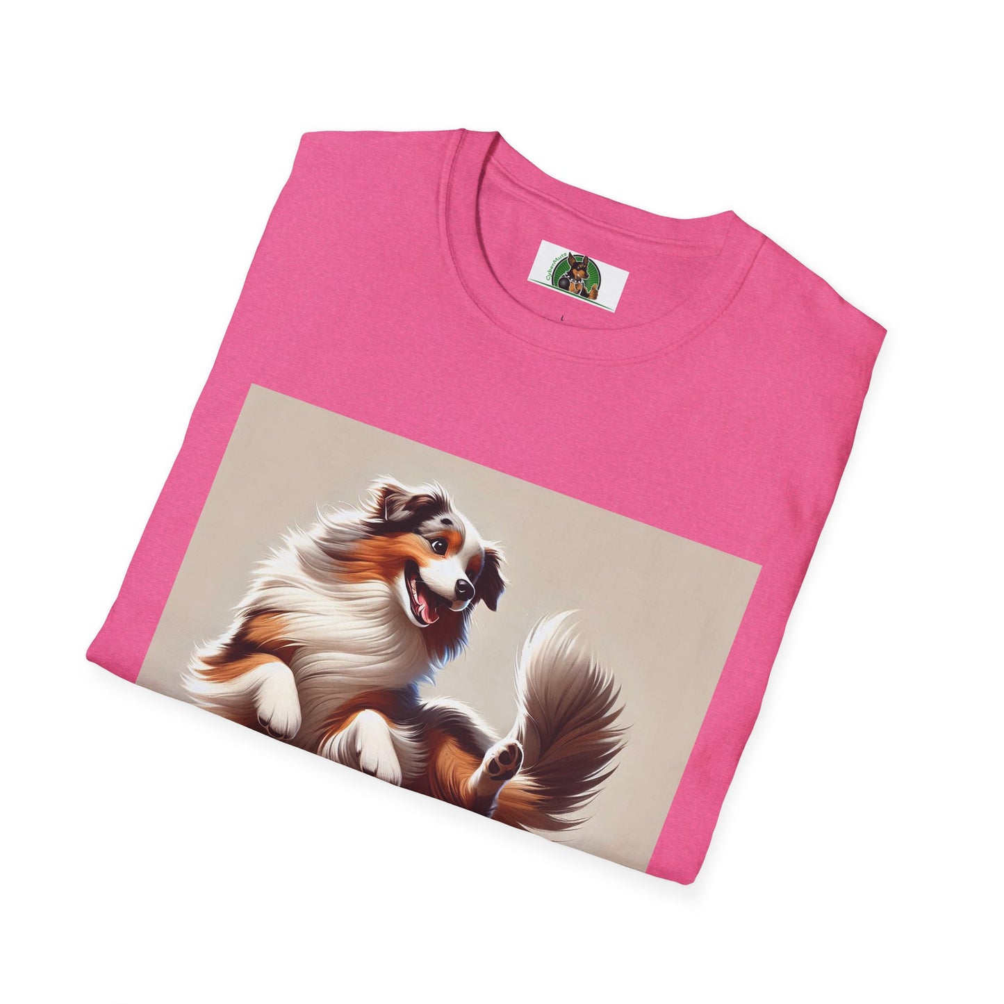 Dog Lover T-Shirt - Dancing Dog Australian Shepherd
