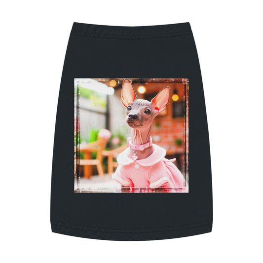 Mexican Hairless pink poofy dress shirt Pets Printify M Black
