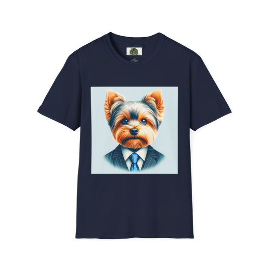 Yorkie T-Shirt Printify S Navy 