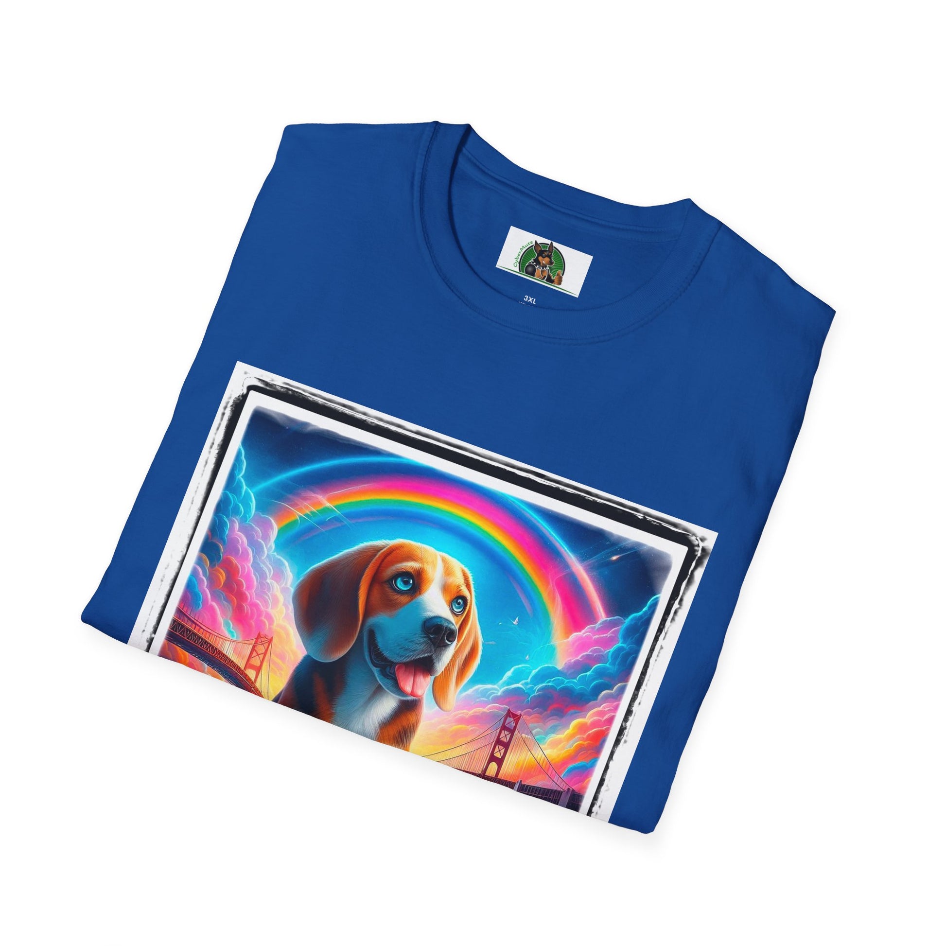 Beagle Rainbow Bridge T-Shirt Printify   