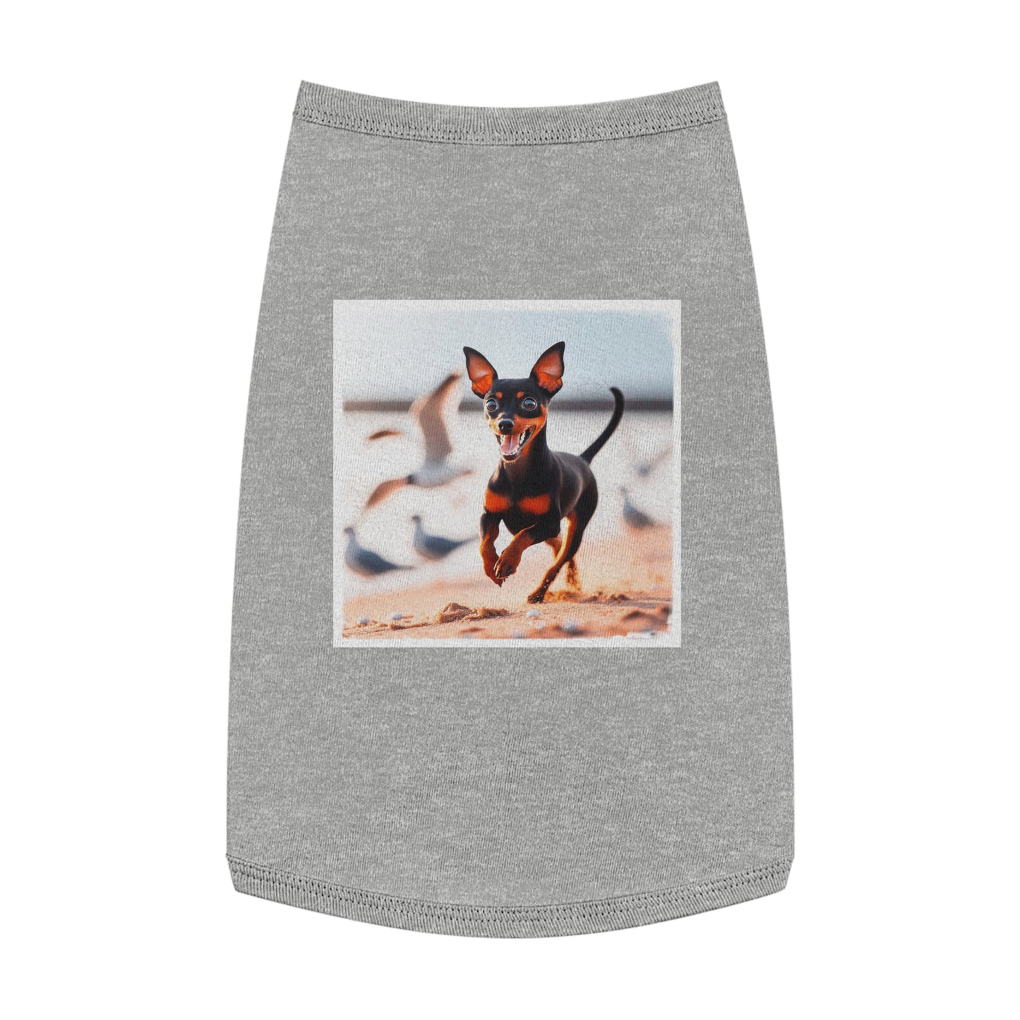 Dog Tank Top - Min Pin Tank Tops Pets Printify   