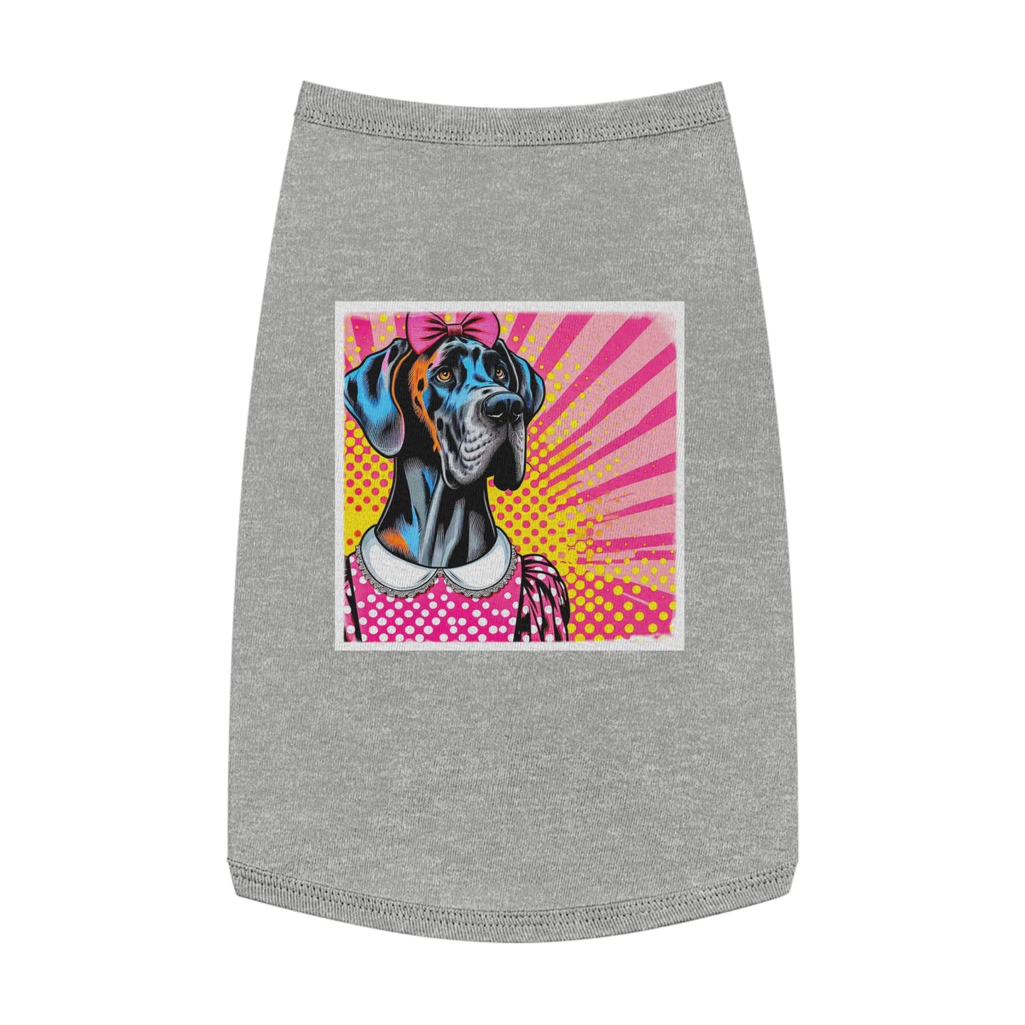 Pet Tank Top Great Dane Pets Printify L Heather