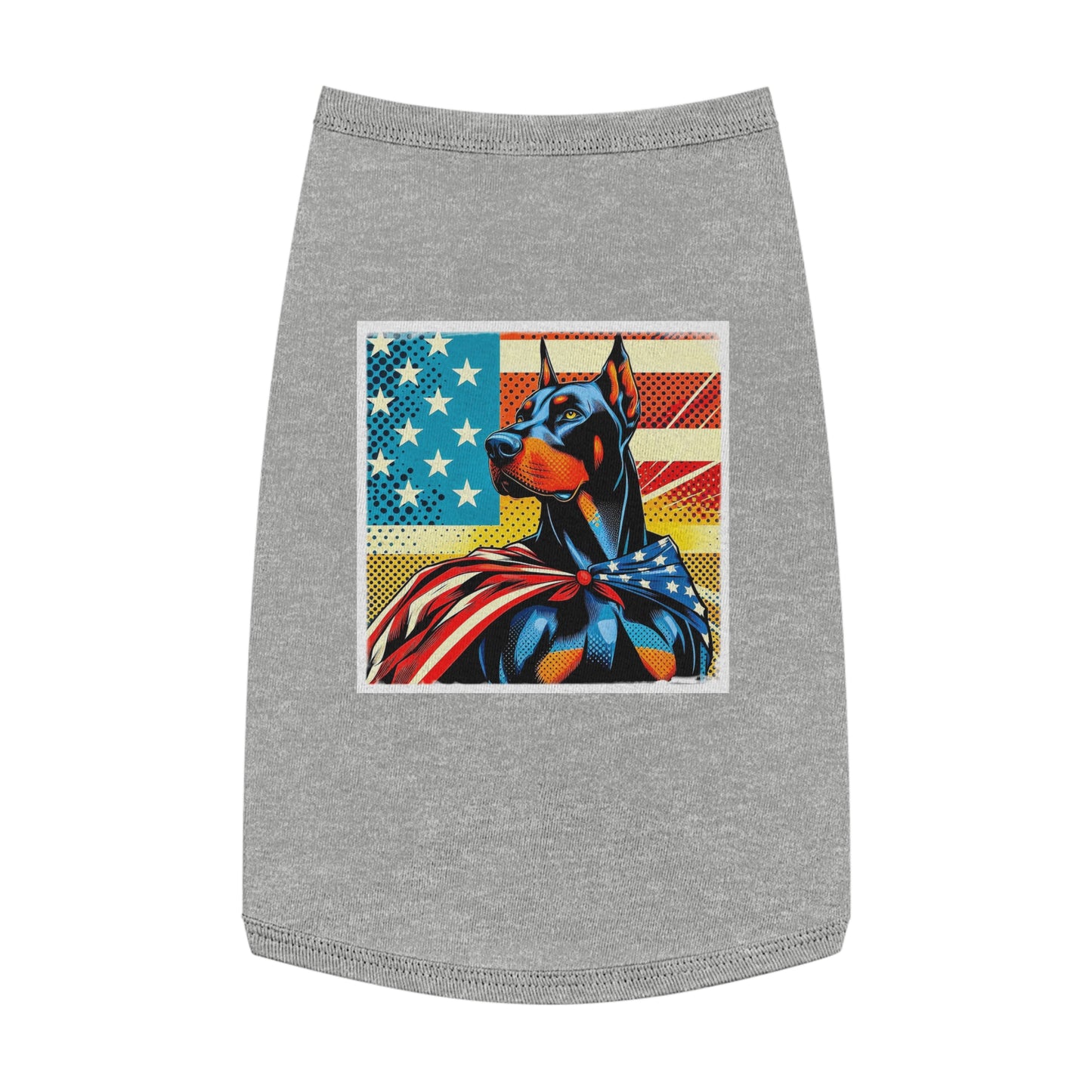 Pet Tank Top Doberman Pets Printify L Heather