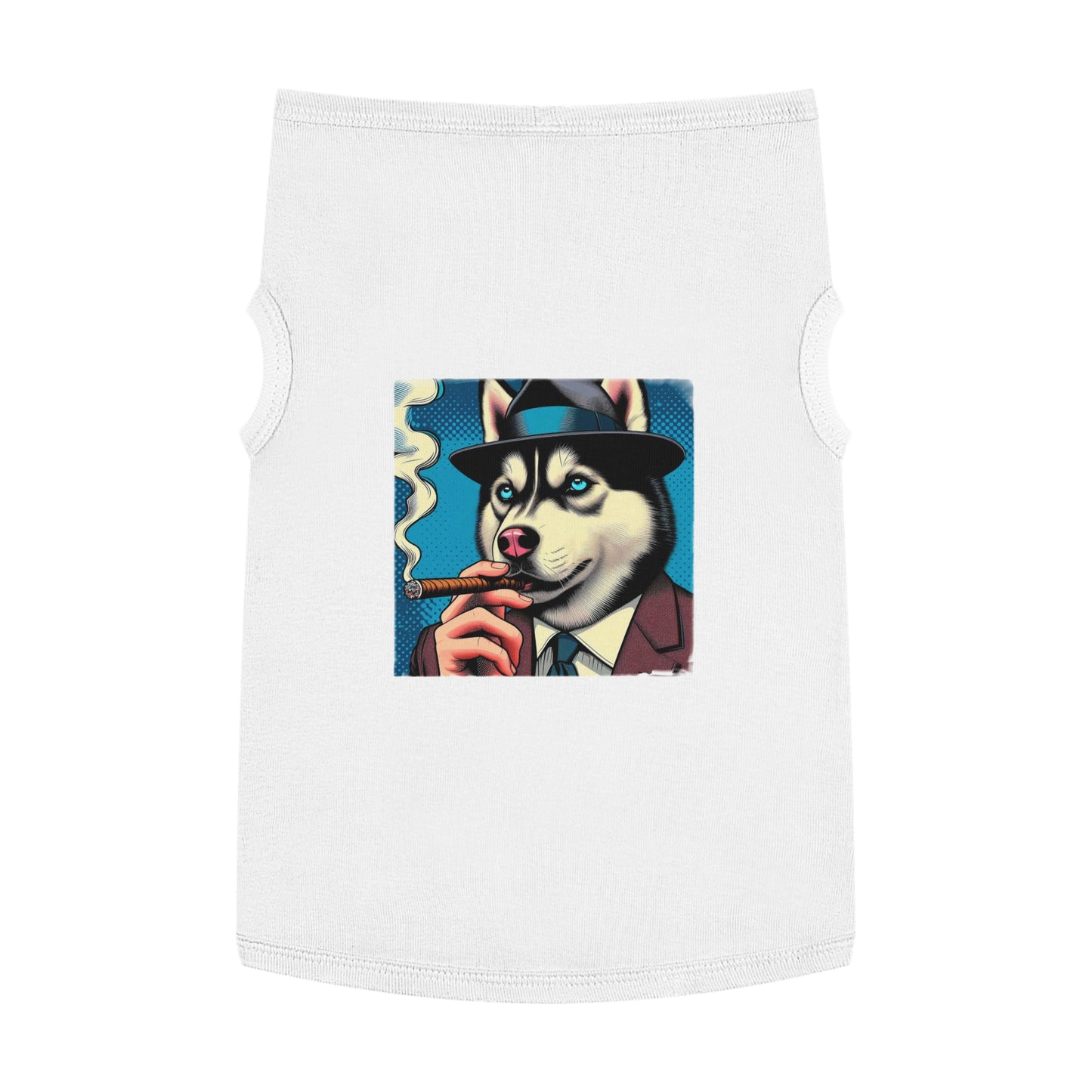 Pet Tank Top Husky Pets Printify XL White 