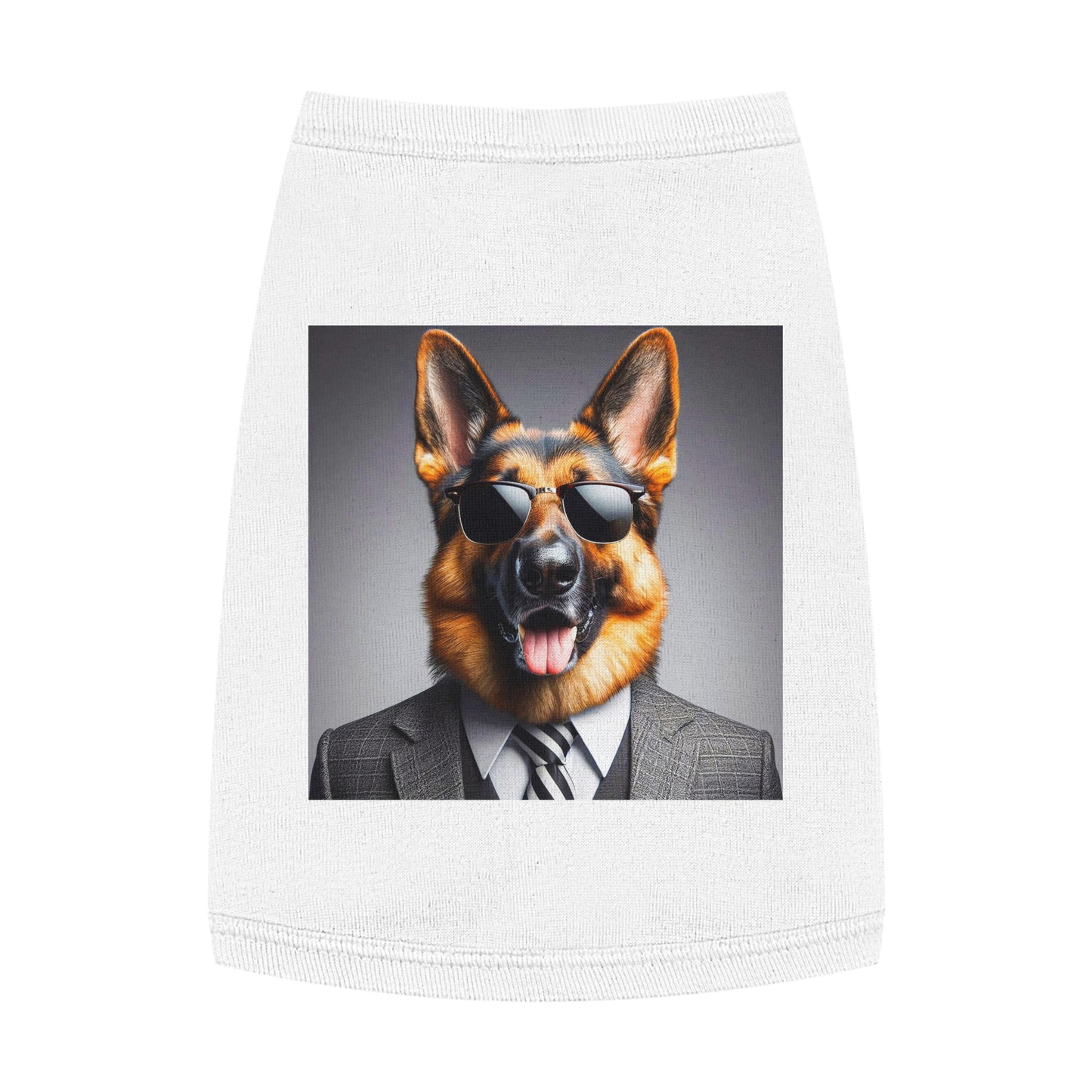 Pet Tank Top German Shepherd Pets Printify M White 