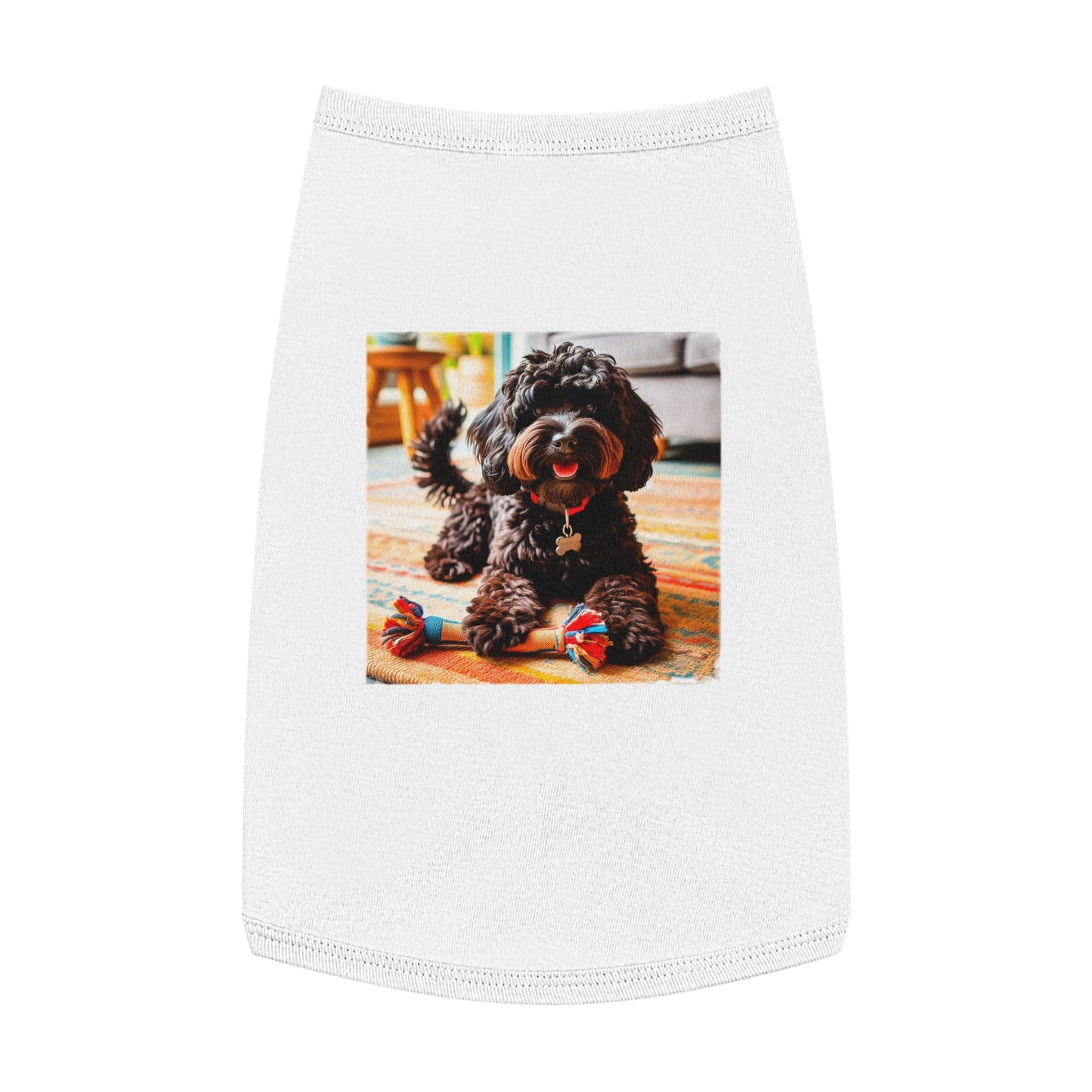 Pet Tank Top CockerPoo Pets Printify L White