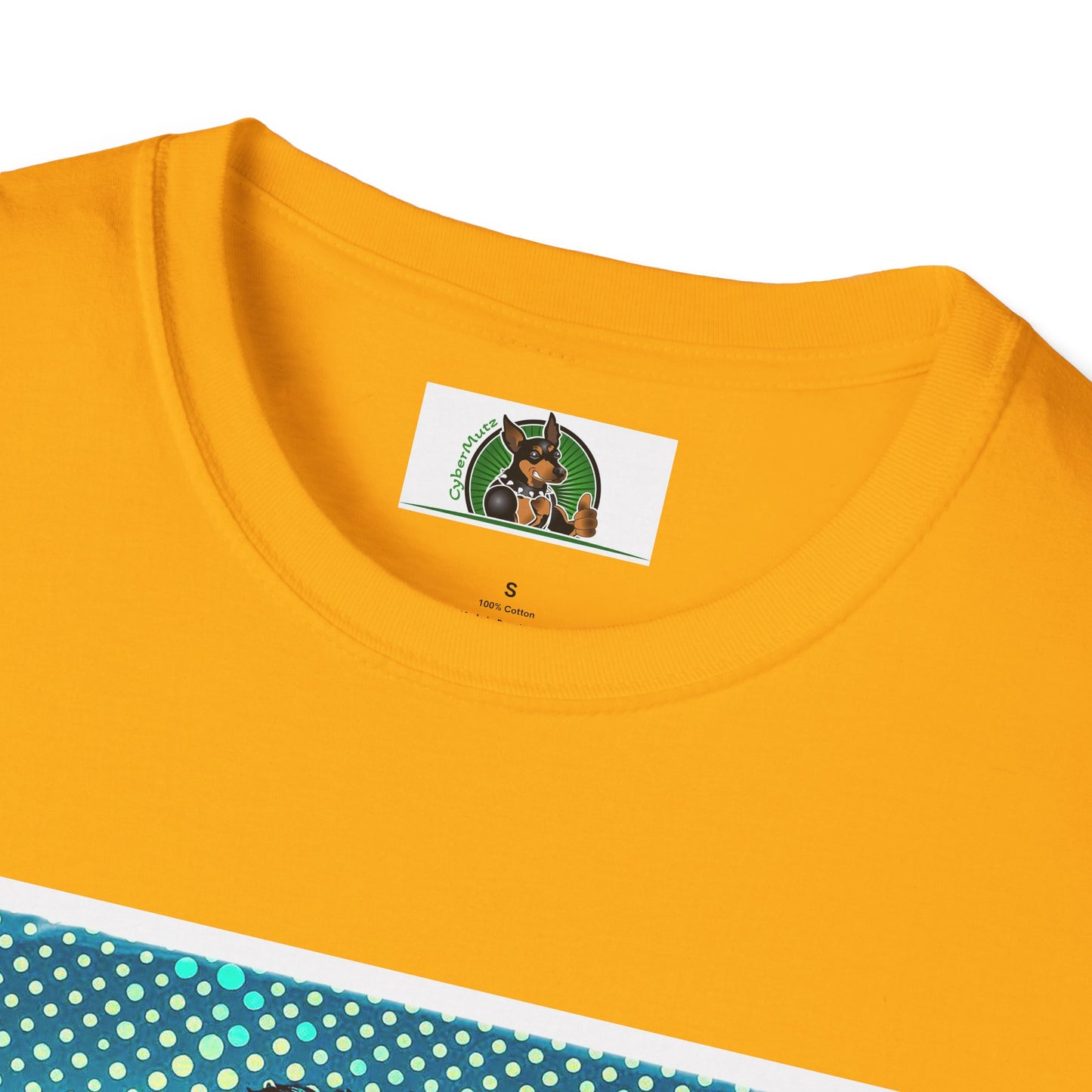 Wacky Australian Shepherd Dog In Colorful Car