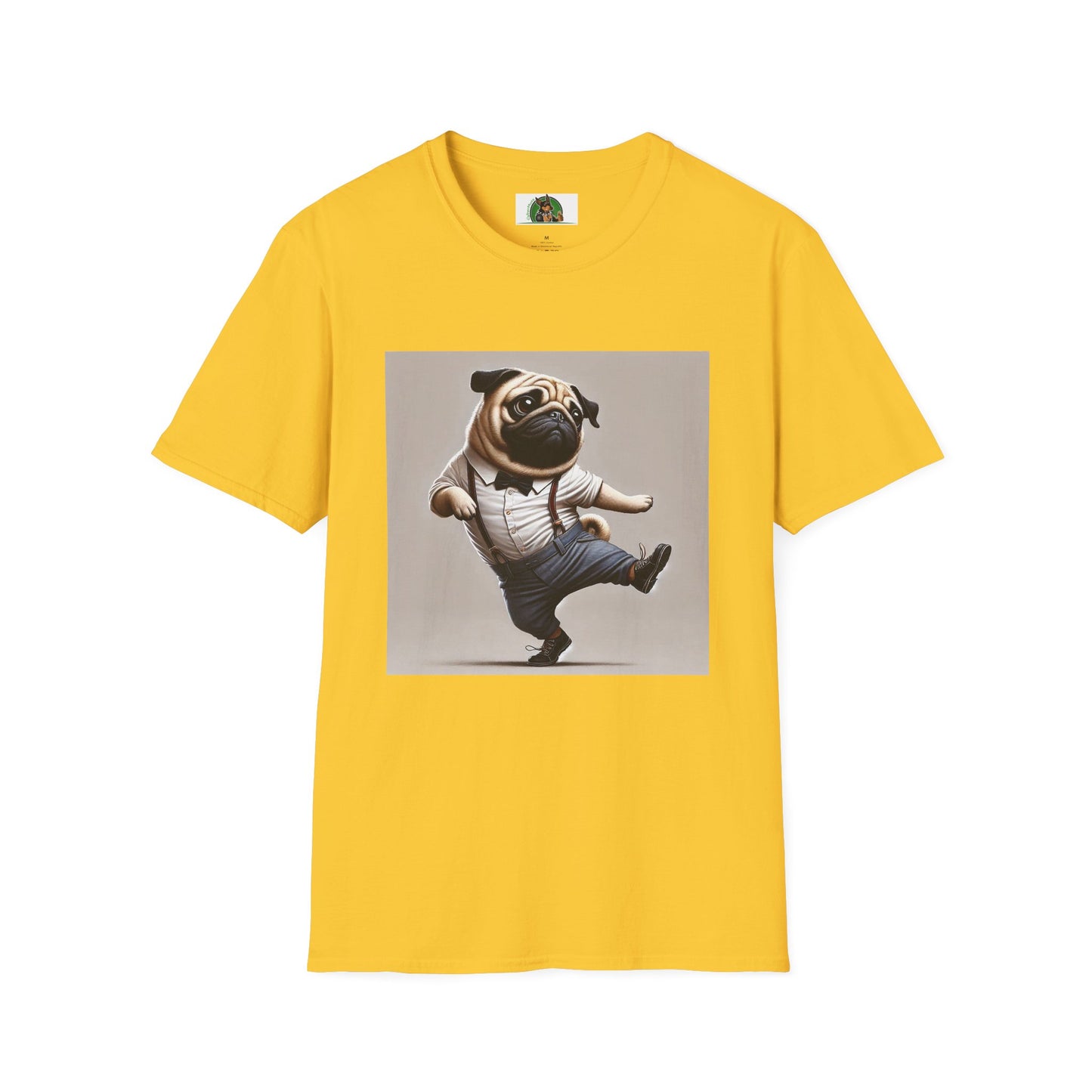 Dancing Pug T-Shirt T-Shirt Printify S Daisy