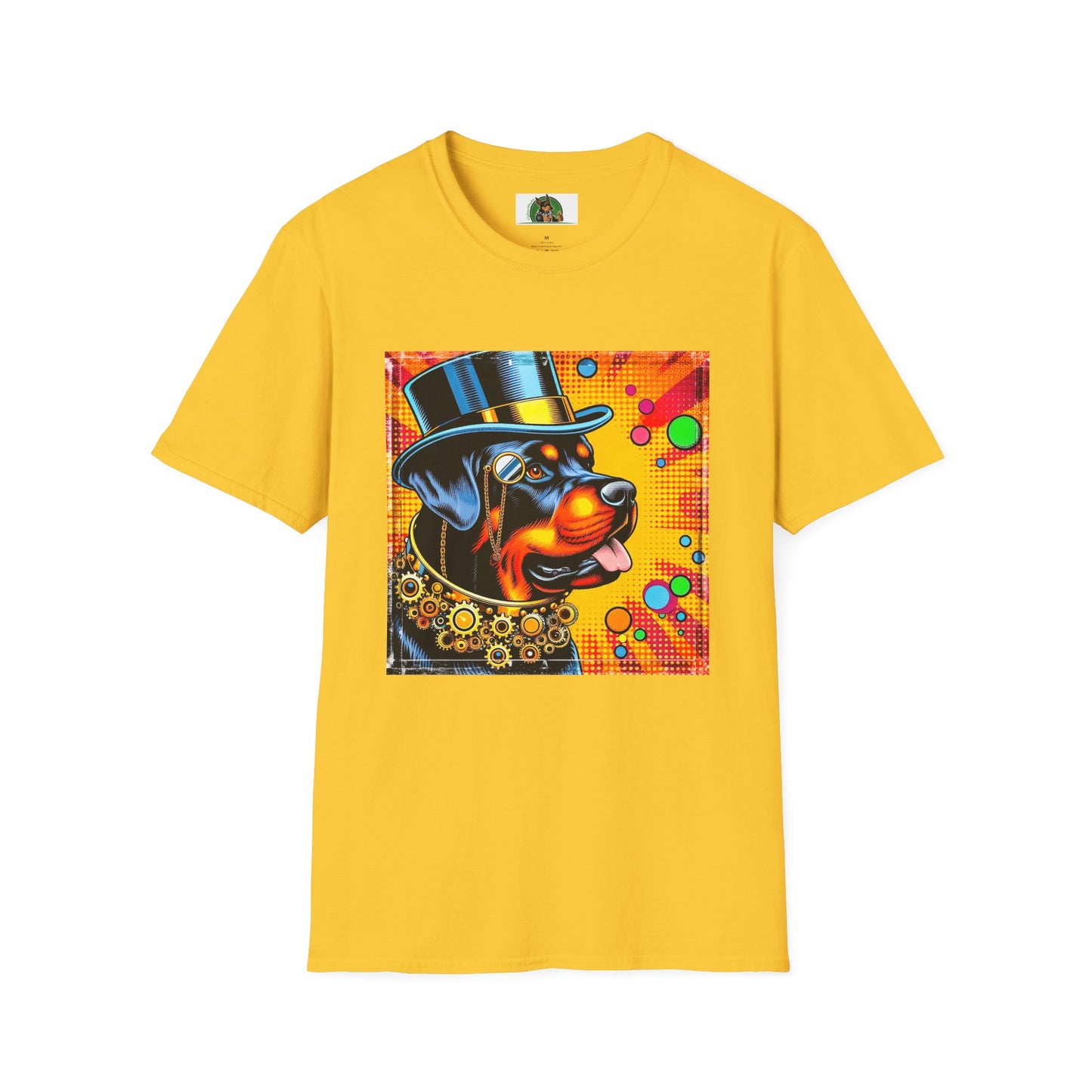 Rottweiler colorful steam punk T-Shirt Printify S Daisy