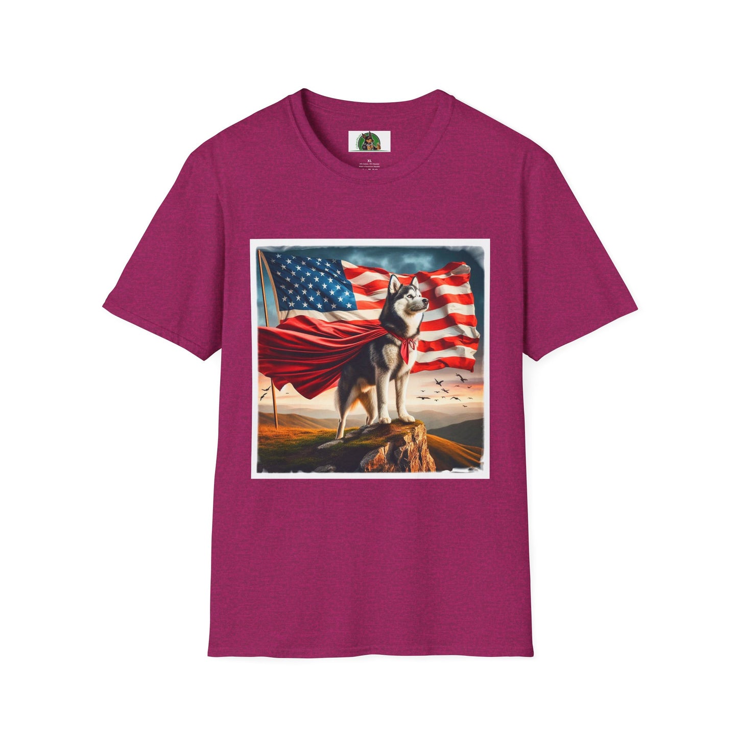 Husky T-Shirt Printify S Antique Heliconia 