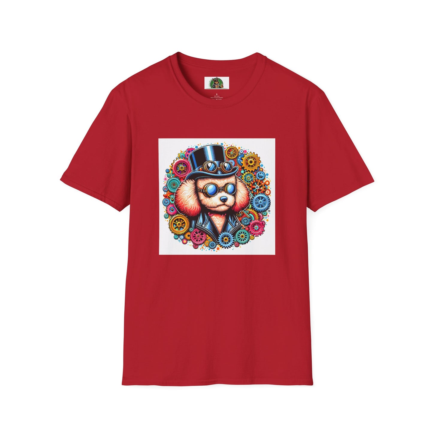 Poodle T-Shirt Printify S Cherry Red