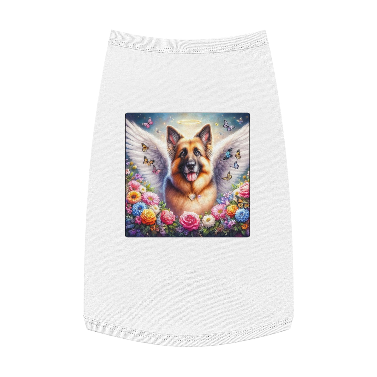 Pet Tank Top German Shepherd Pets Printify L White