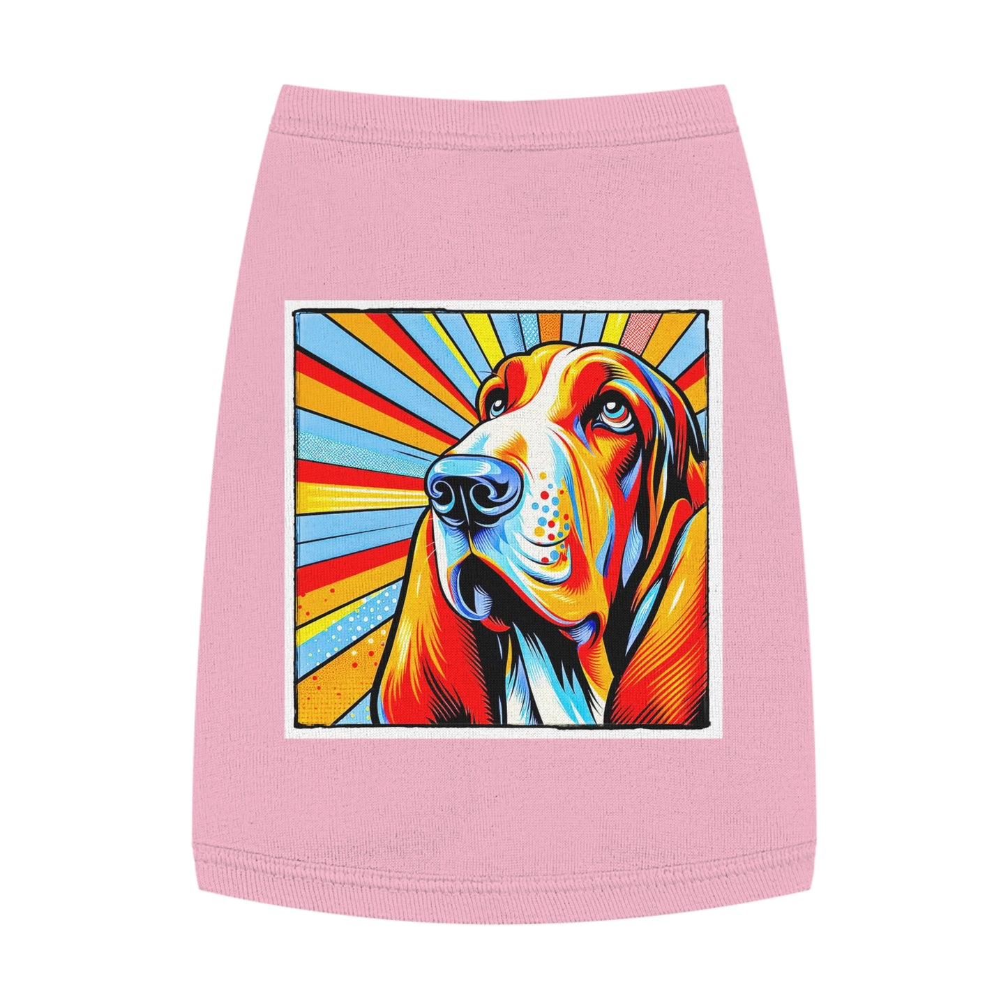 Pet Tank Top Basset Hound Pets Printify M Pink