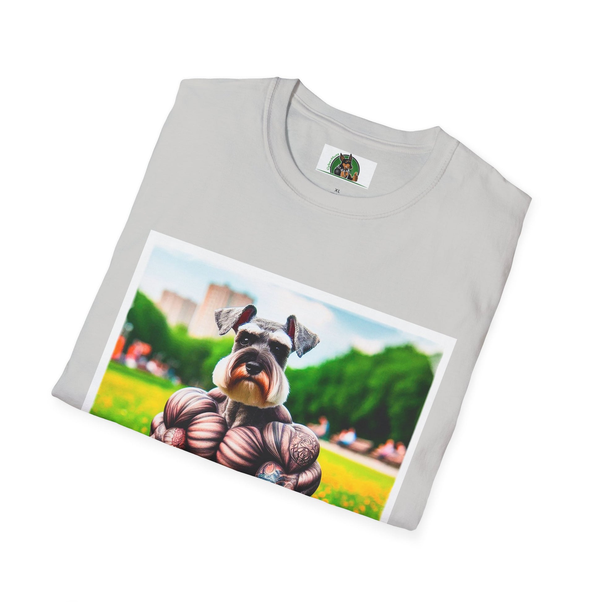 Schnauzer T-Shirt with Miniature Schnauzer Design T-Shirt Printify   