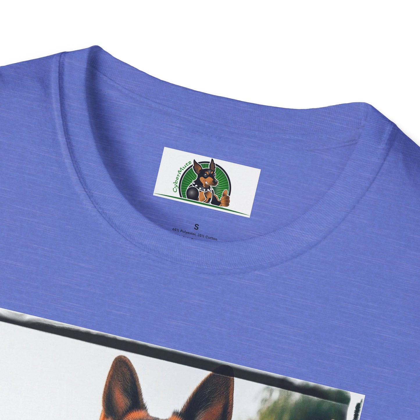 German Shepherd suit and beach