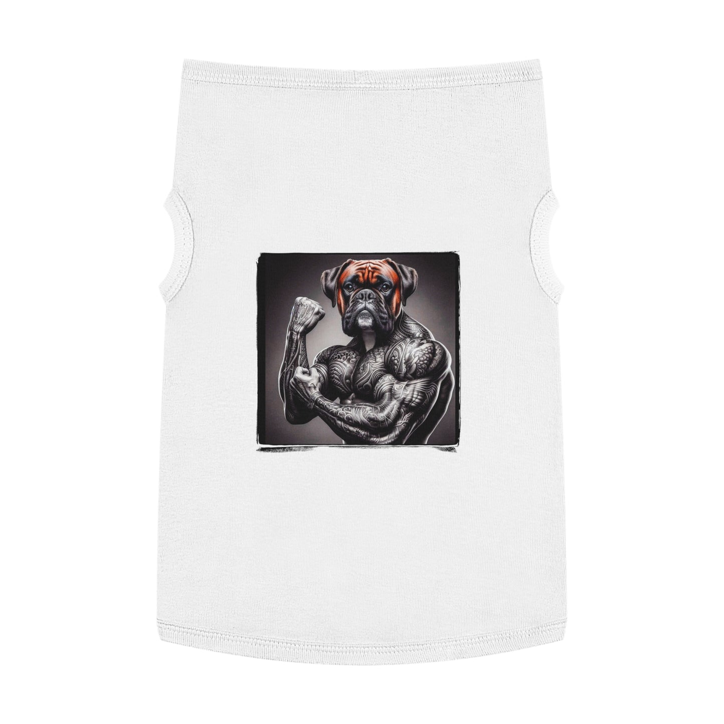 Pet Tank Top Boxer Pets Printify XL White 