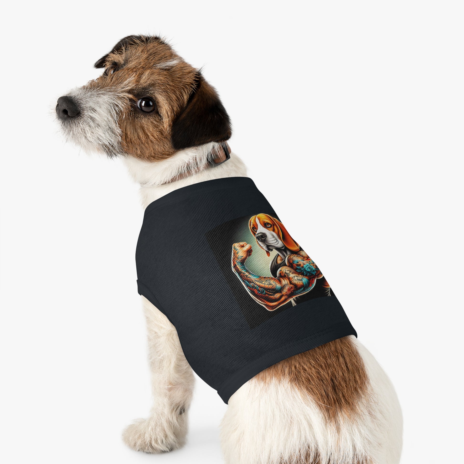 Pet Tank Top Beagle Muscle Dog Pets Printify   