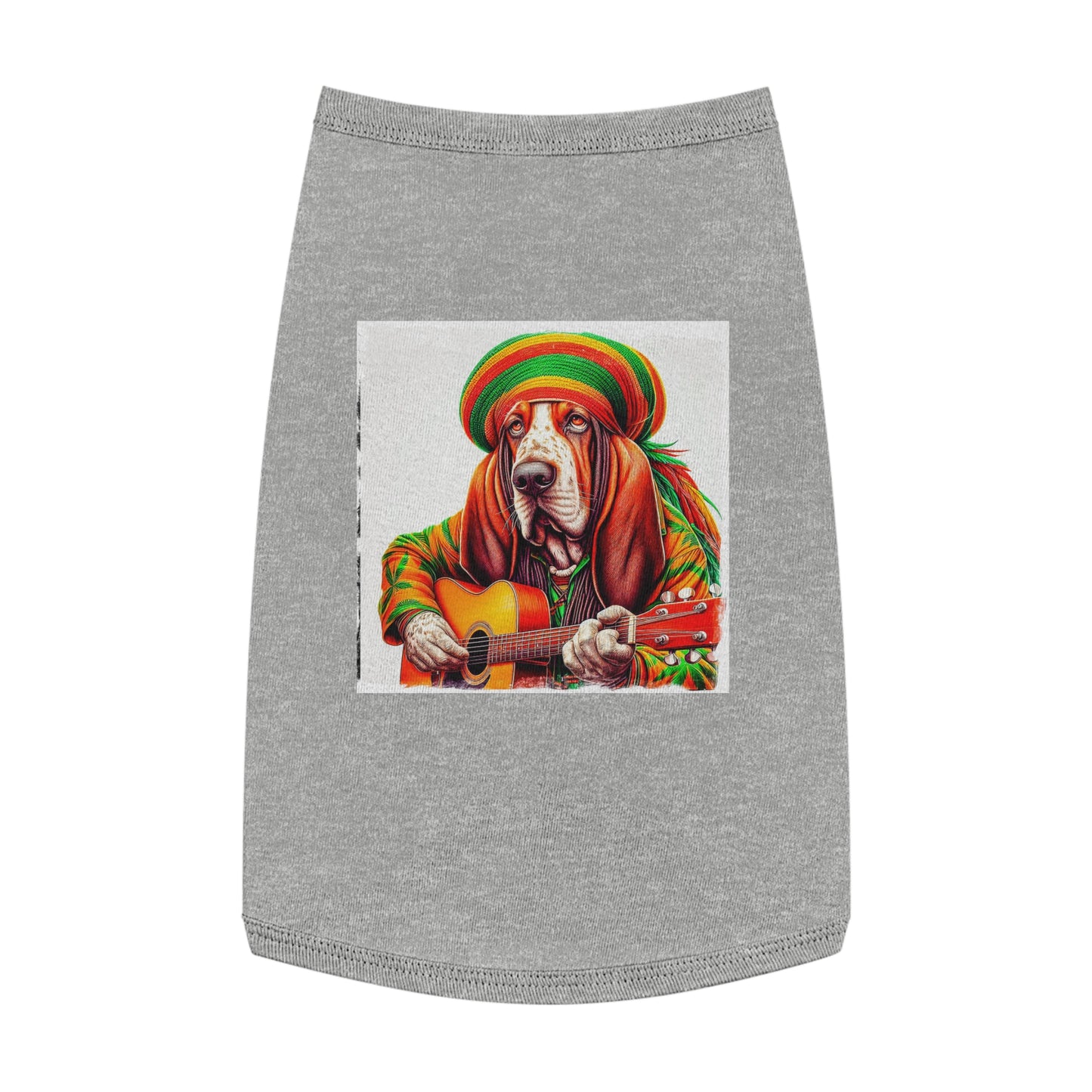 Pet Tank Top Basset Hound Pets Printify L Heather