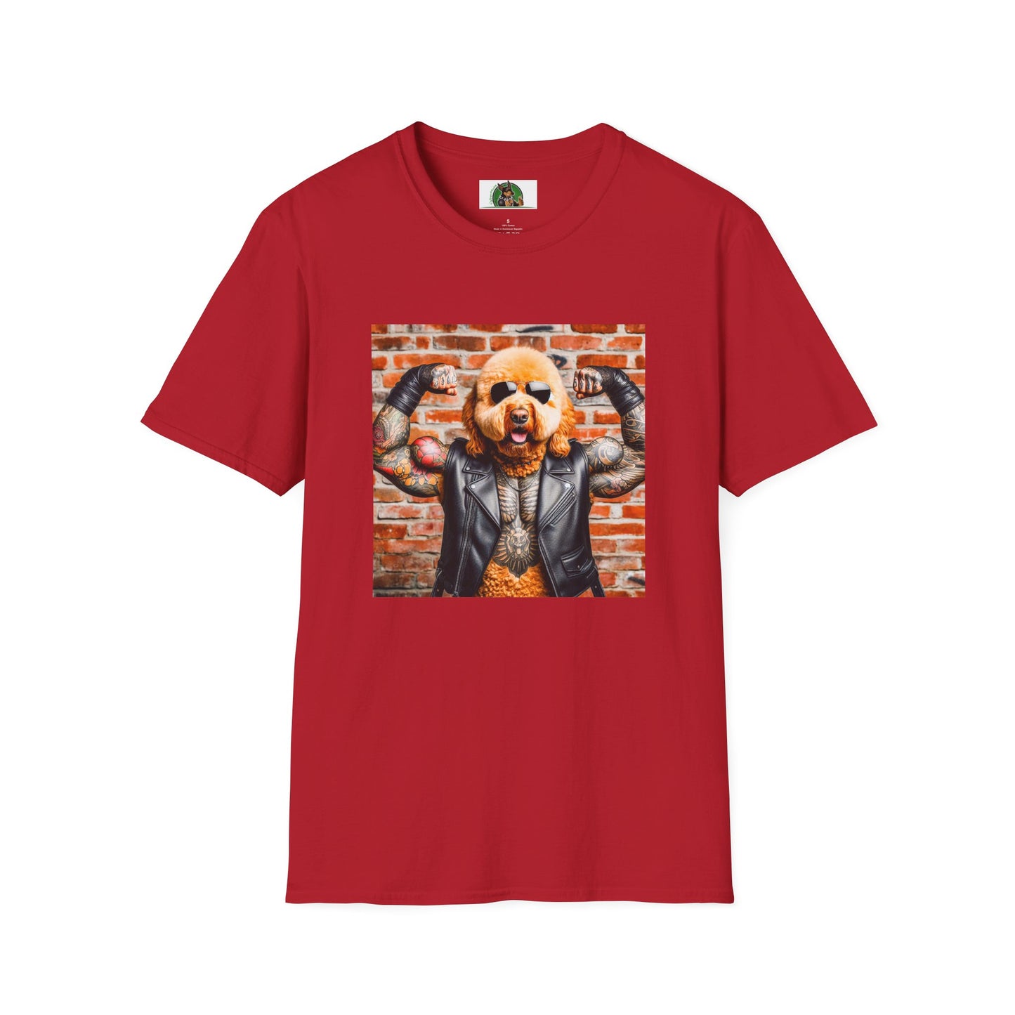 Golden Doodle T-Shirt Printify S Cherry Red