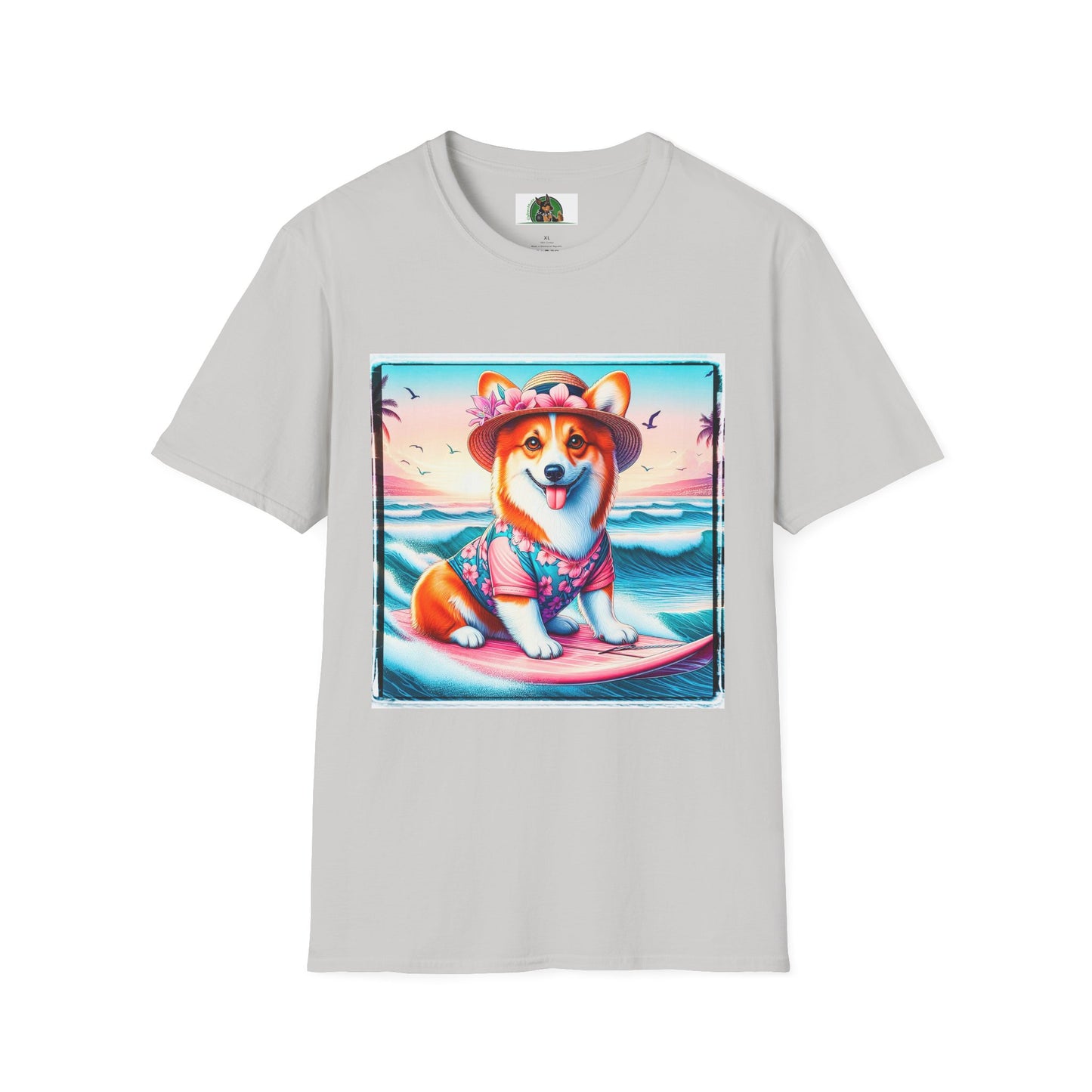 Pembroke Welsh Corgi T-Shirt Printify S Ice Grey