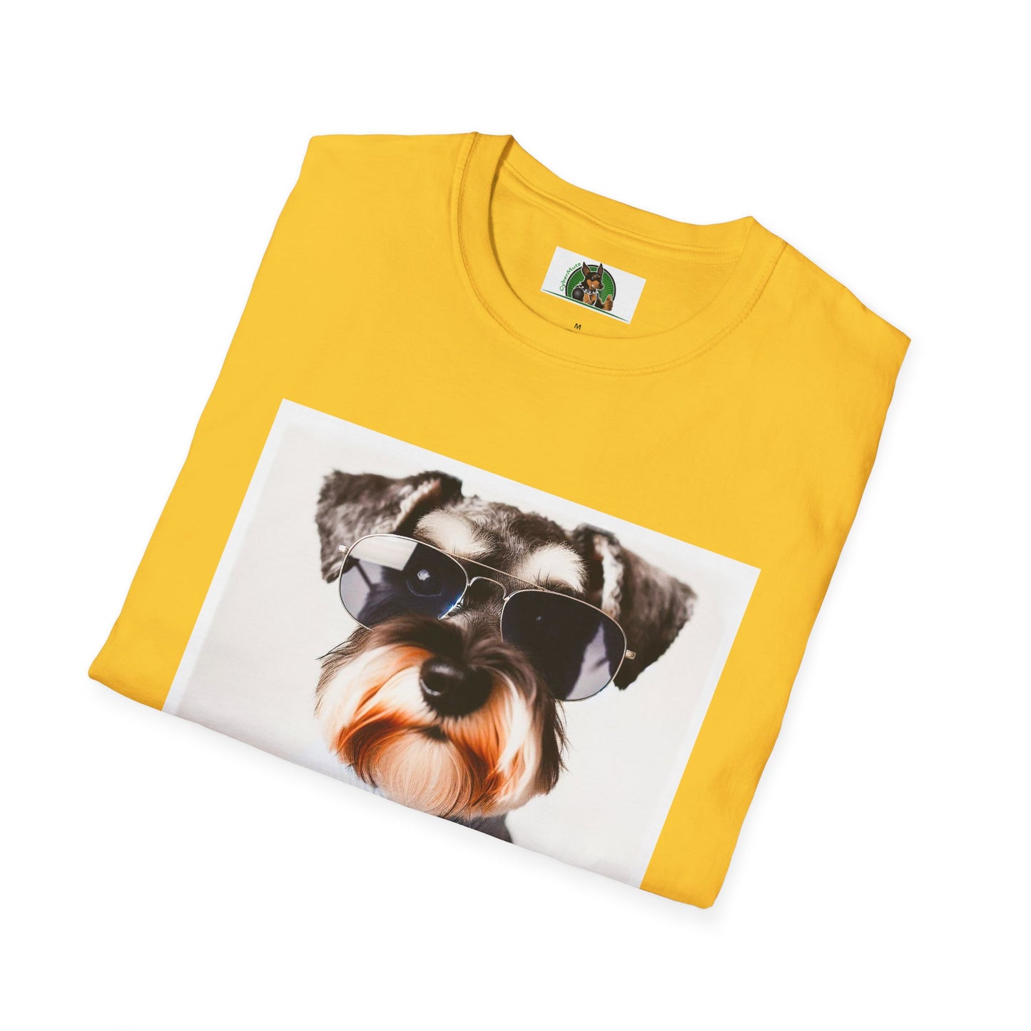 Schnauzer T-Shirt with Miniature Schnauzer Design T-Shirt Printify   