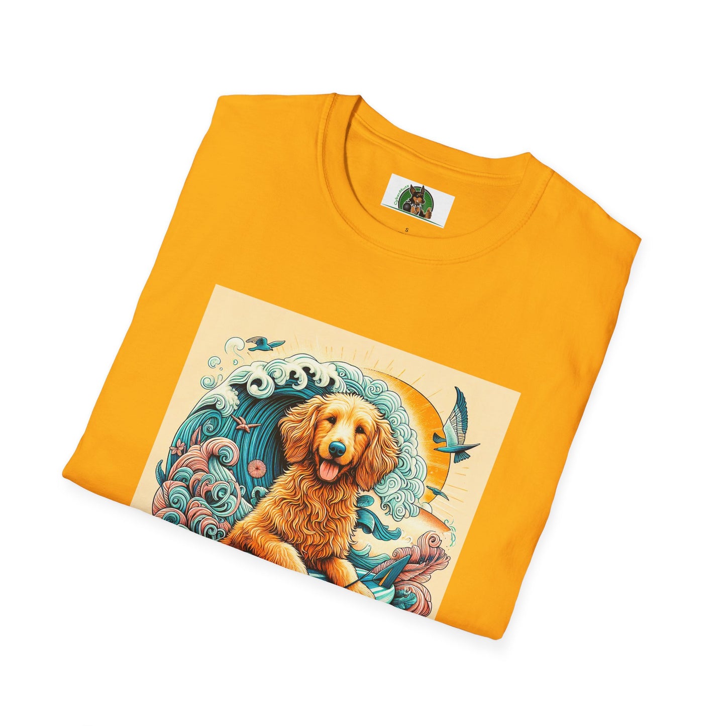 Golden Doodle surfing fun shirt