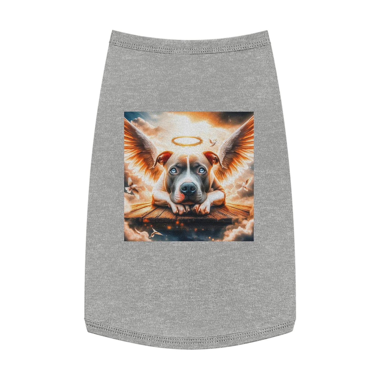 Pet Tank Top Pit Bull Pets Printify L Heather