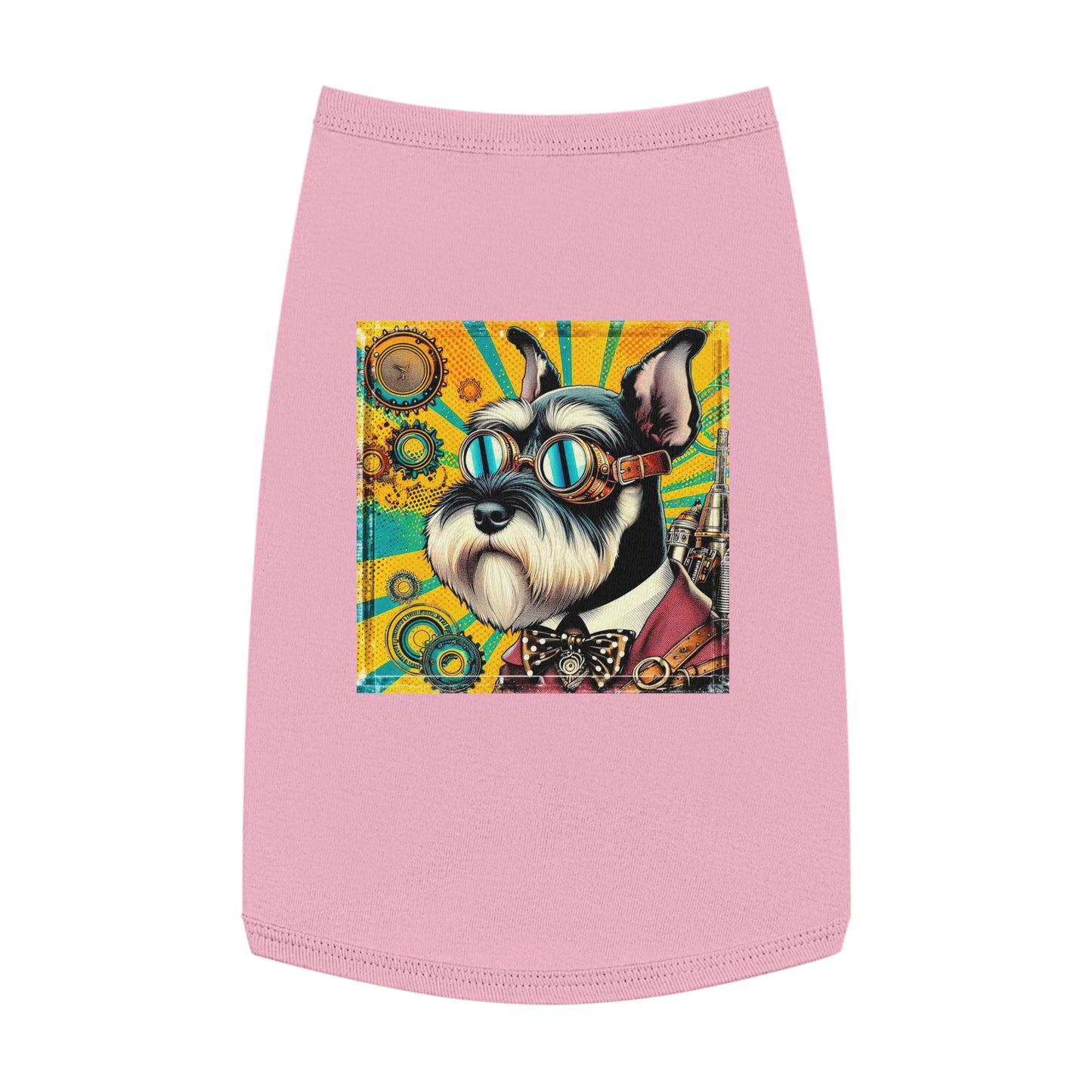 Miniature Schnauzer fun gears shirt Pets Printify L Pink