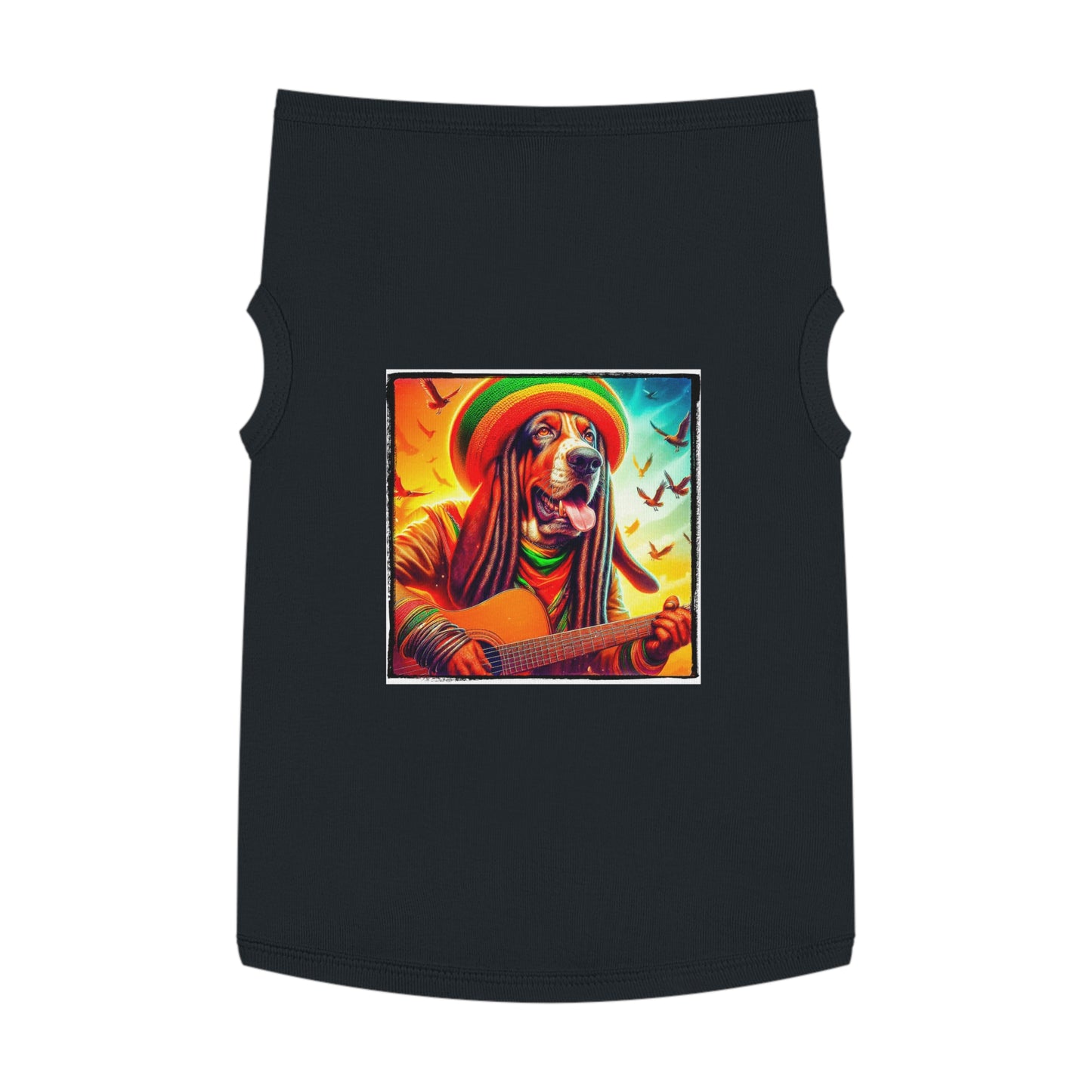 Pet Tank Top Basset Hound Pets Printify XL Black 