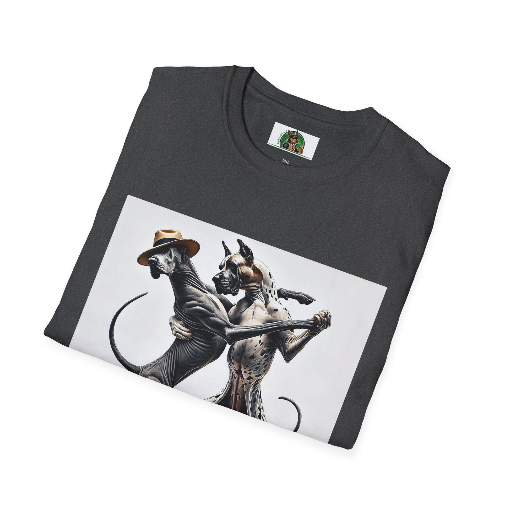 Dancing Great Danes T-Shirt T-Shirt Printify