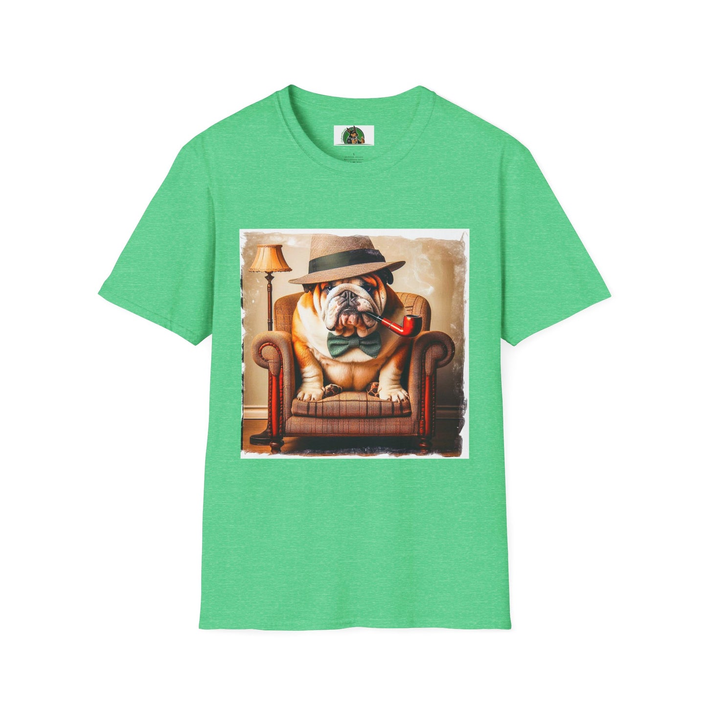 Bulldog T-Shirt Printify S Heather Irish Green