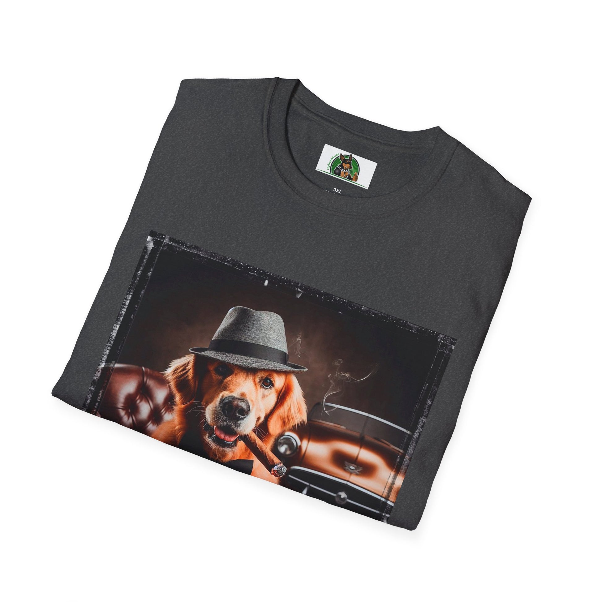 Golden Retriever playing poker shirt T-Shirt Printify