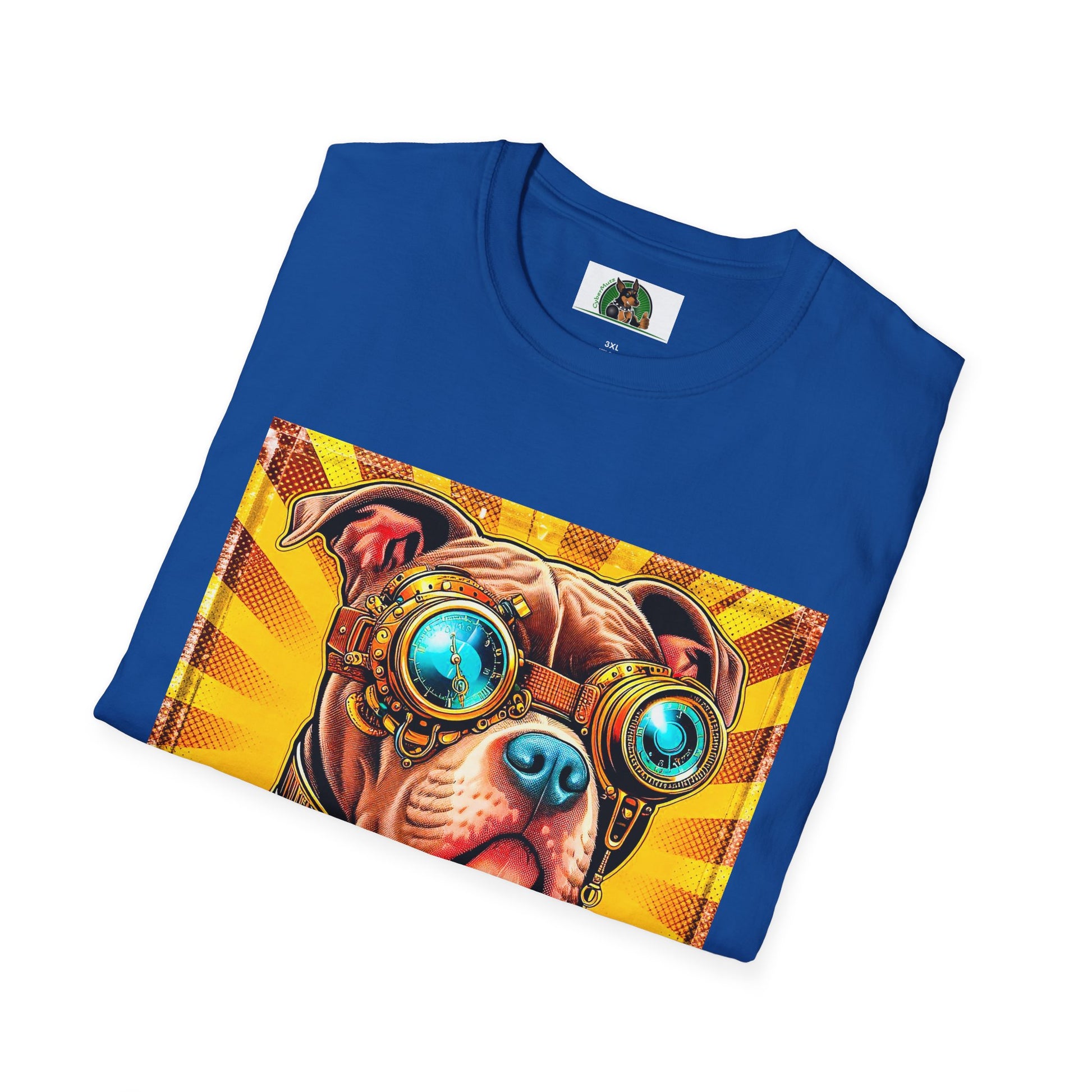 Pit Bull steam punk shirt T-Shirt Printify