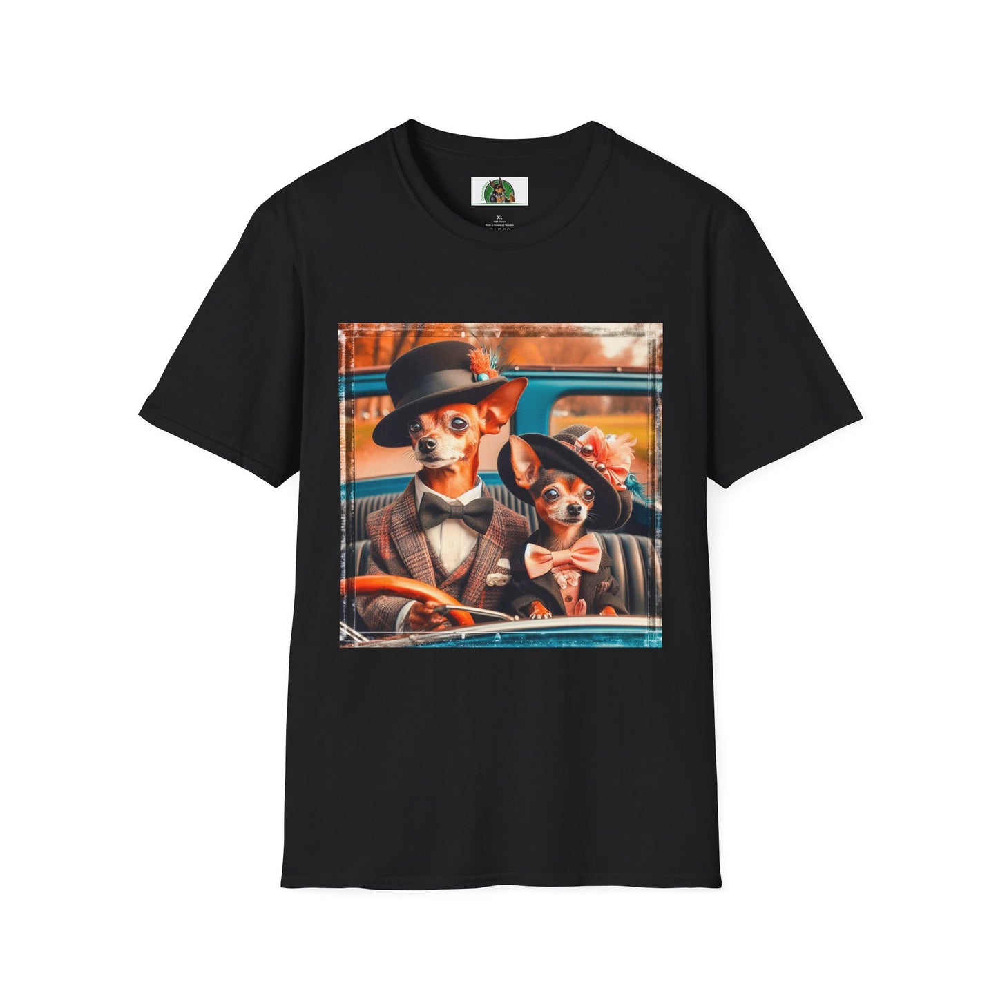 Wacky Min Pin T-Shirt T-Shirt Printify XS Black 