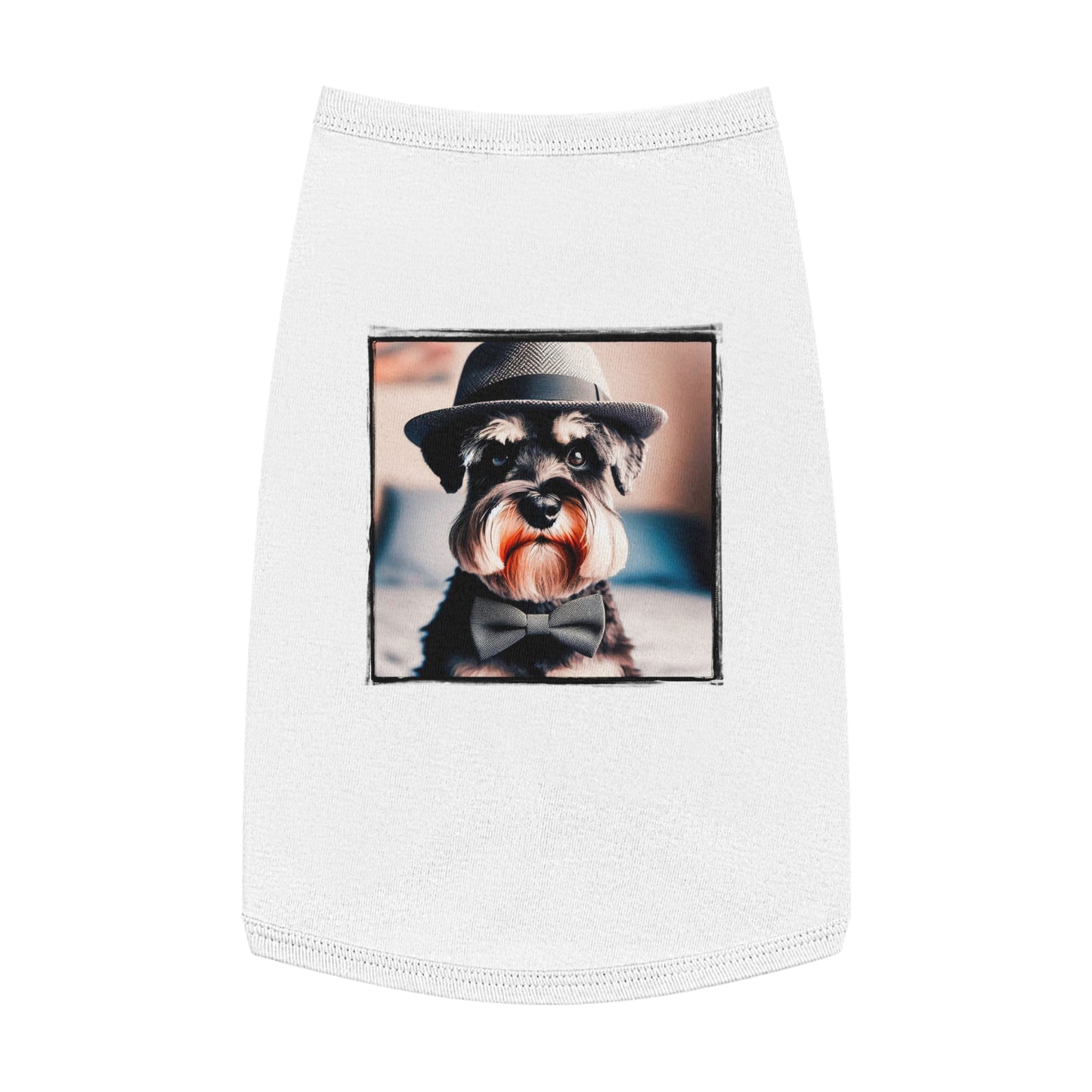 Pet Tank Top Miniature Schnauzer Pets Printify L White 