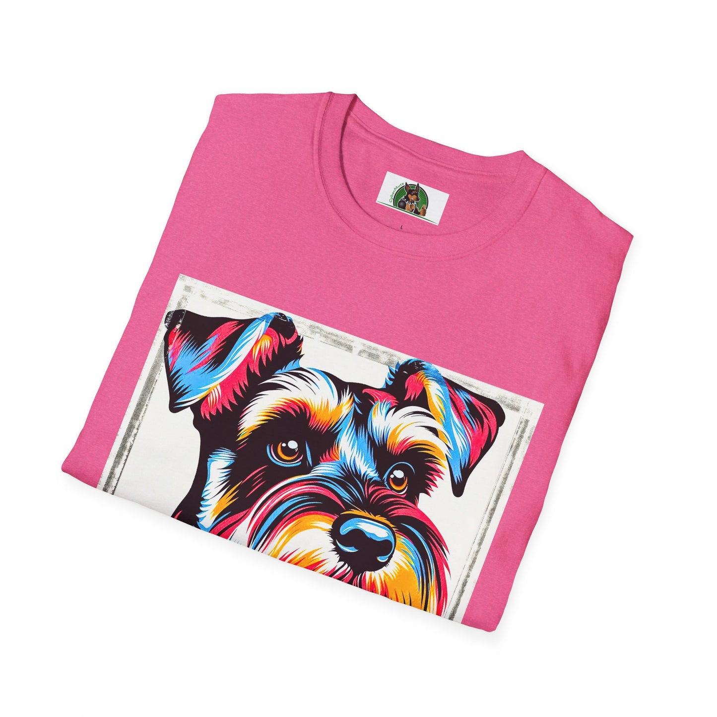 Schnauzer T-Shirt with Miniature Schnauzer Design T-Shirt Printify   