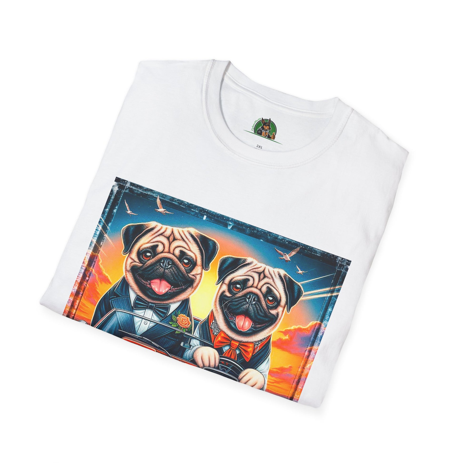 Wacky Pugs T-Shirt Printify   