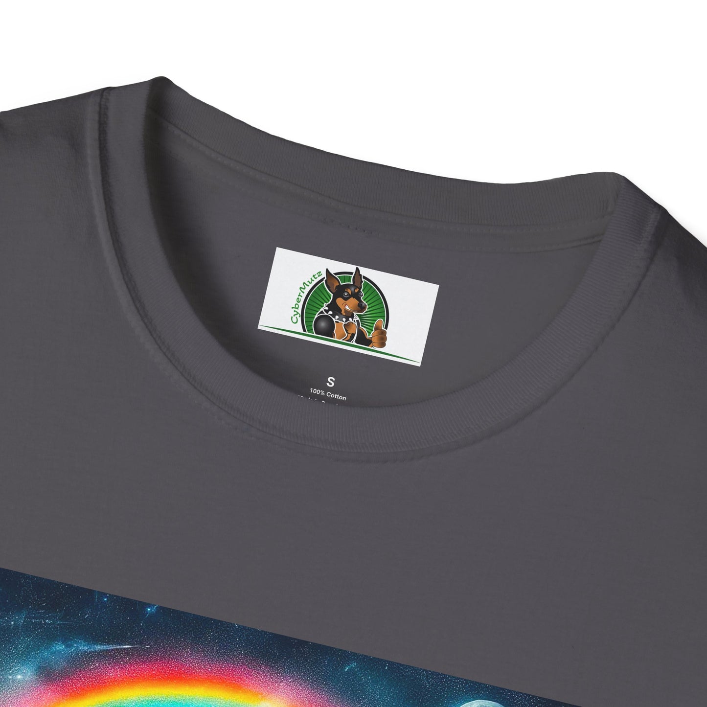 Jack Russell Moonlit Rainbow Bridge T-Shirt Printify