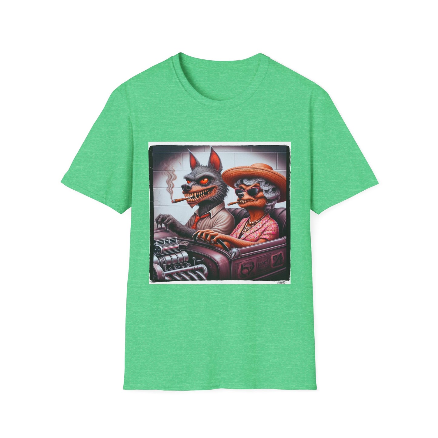 Chupacabra T-Shirt Printify S Heather Irish Green 