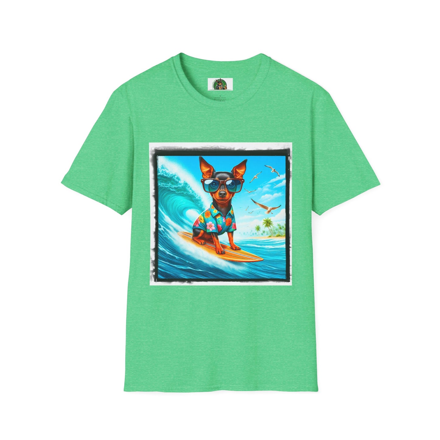 Min Pin T-Shirt T-Shirt Printify S Heather Irish Green