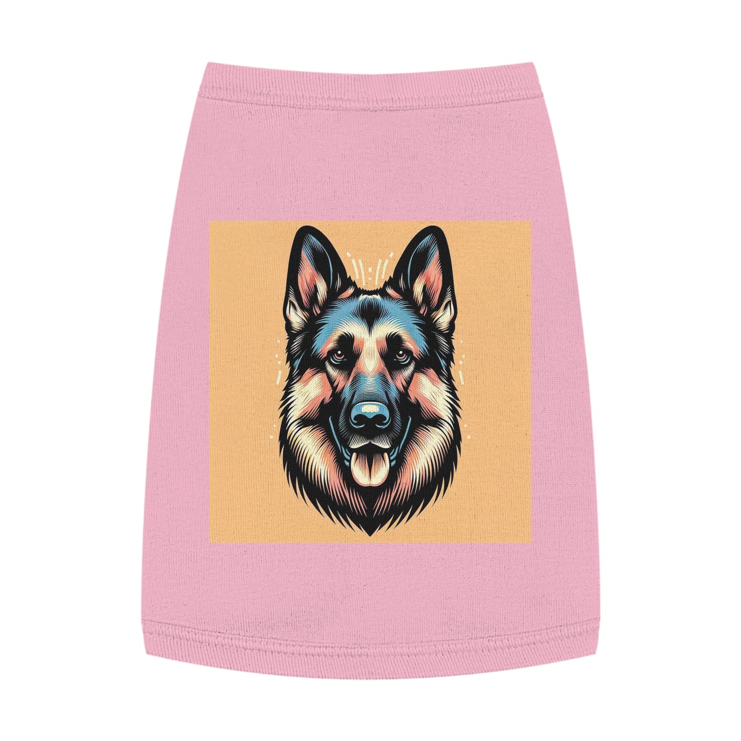 Pet Tank Top German Shepherd Pets Printify M Pink 