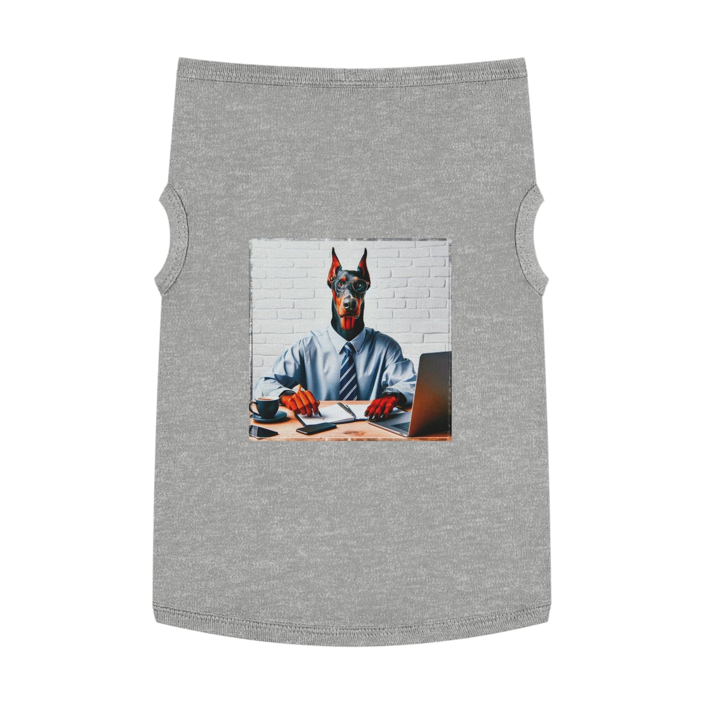 Pet Tank Top Doberman Pets Printify XL Heather