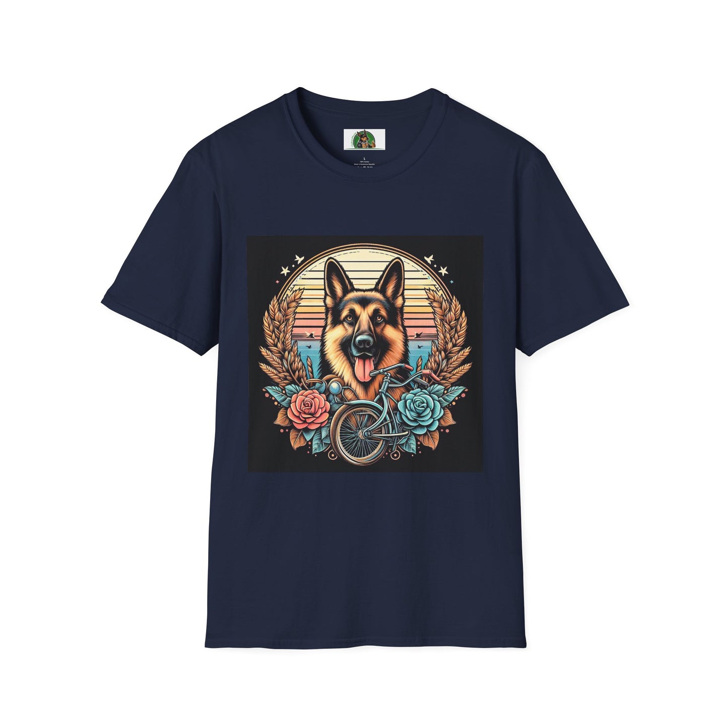 Marketing German Shepherd Mis·cel·la·ne·ous T-Shirt Printify S Navy 