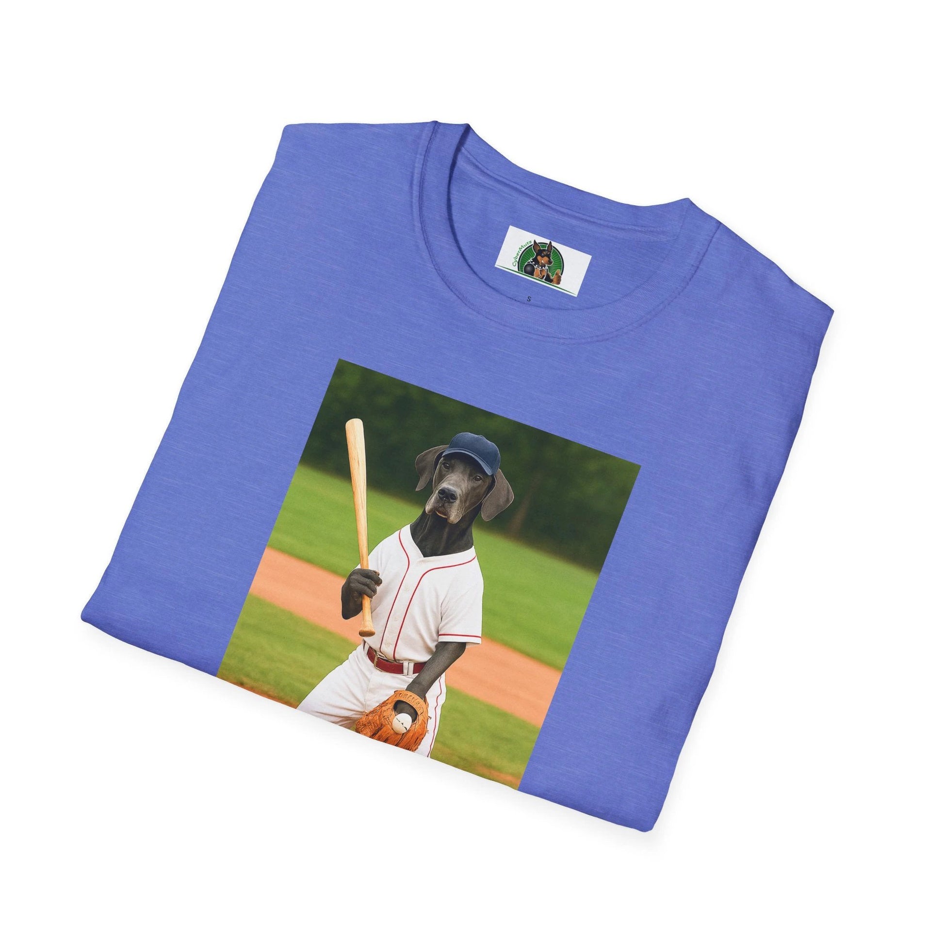 Great Dane Baseball T-Shirt — Sports Dog Tee by Printify